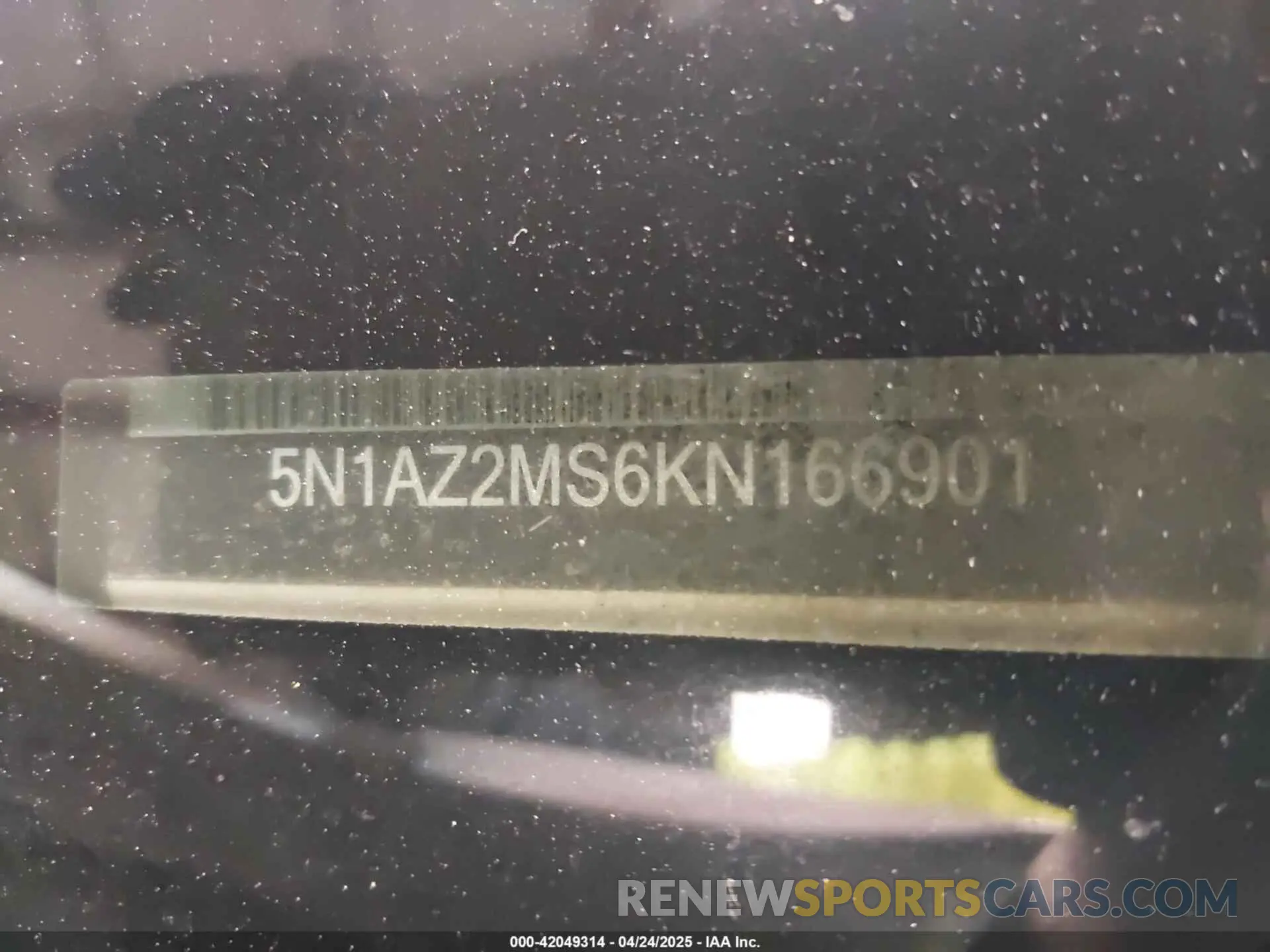 12 Photograph of a damaged car 5N1AZ2MS6KN166901 NISSAN MURANO 2019
