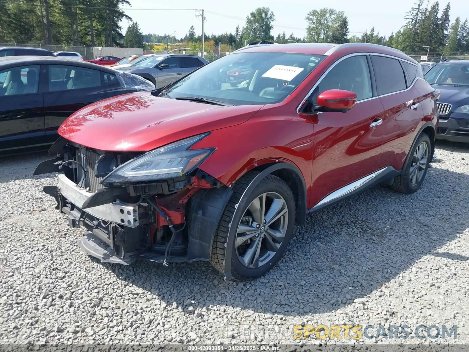 2 Photograph of a damaged car 5N1AZ2MS8KN150005 NISSAN MURANO 2019