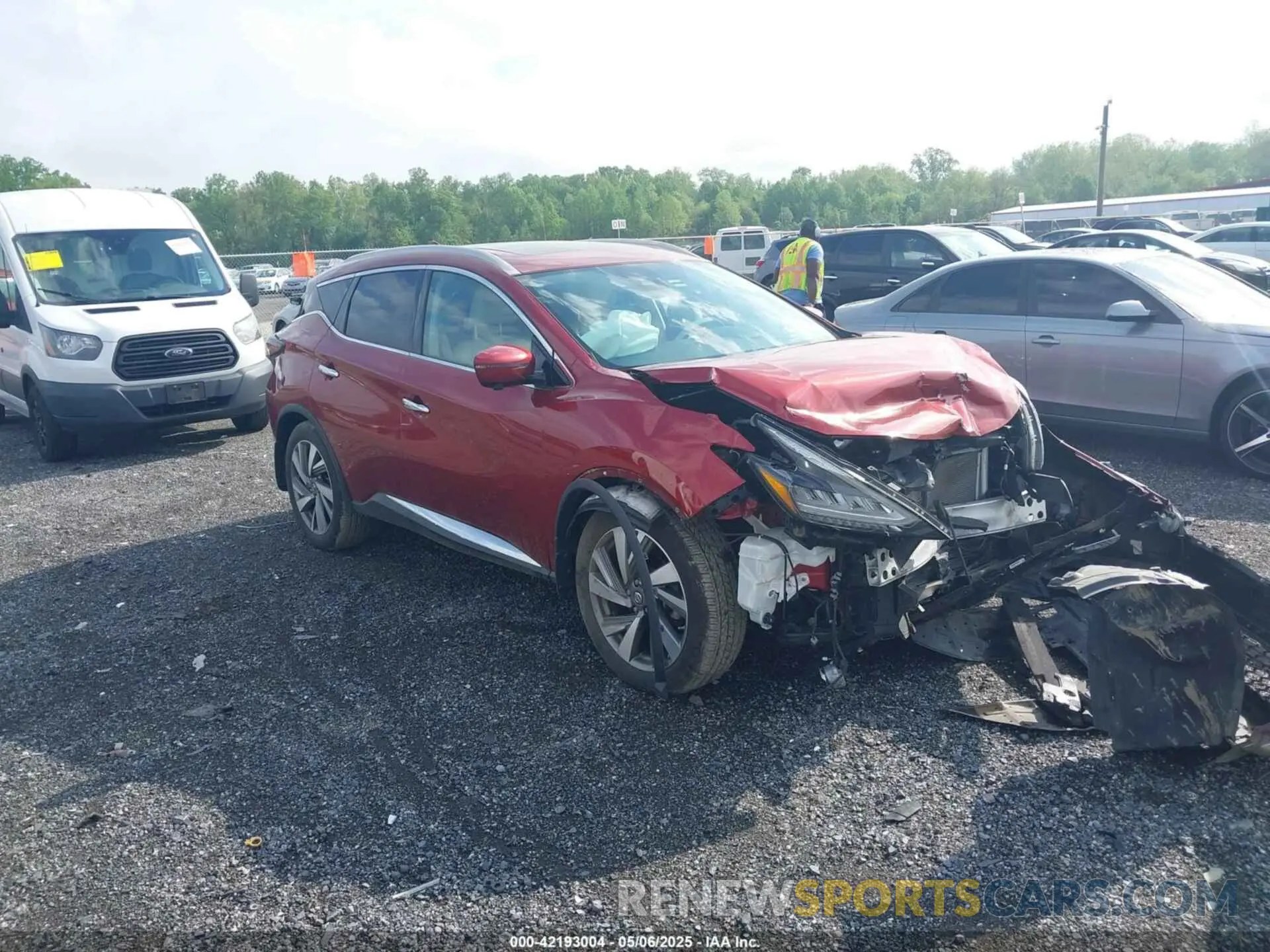 1 Photograph of a damaged car 5N1AZ2MSXKN122450 NISSAN MURANO 2019