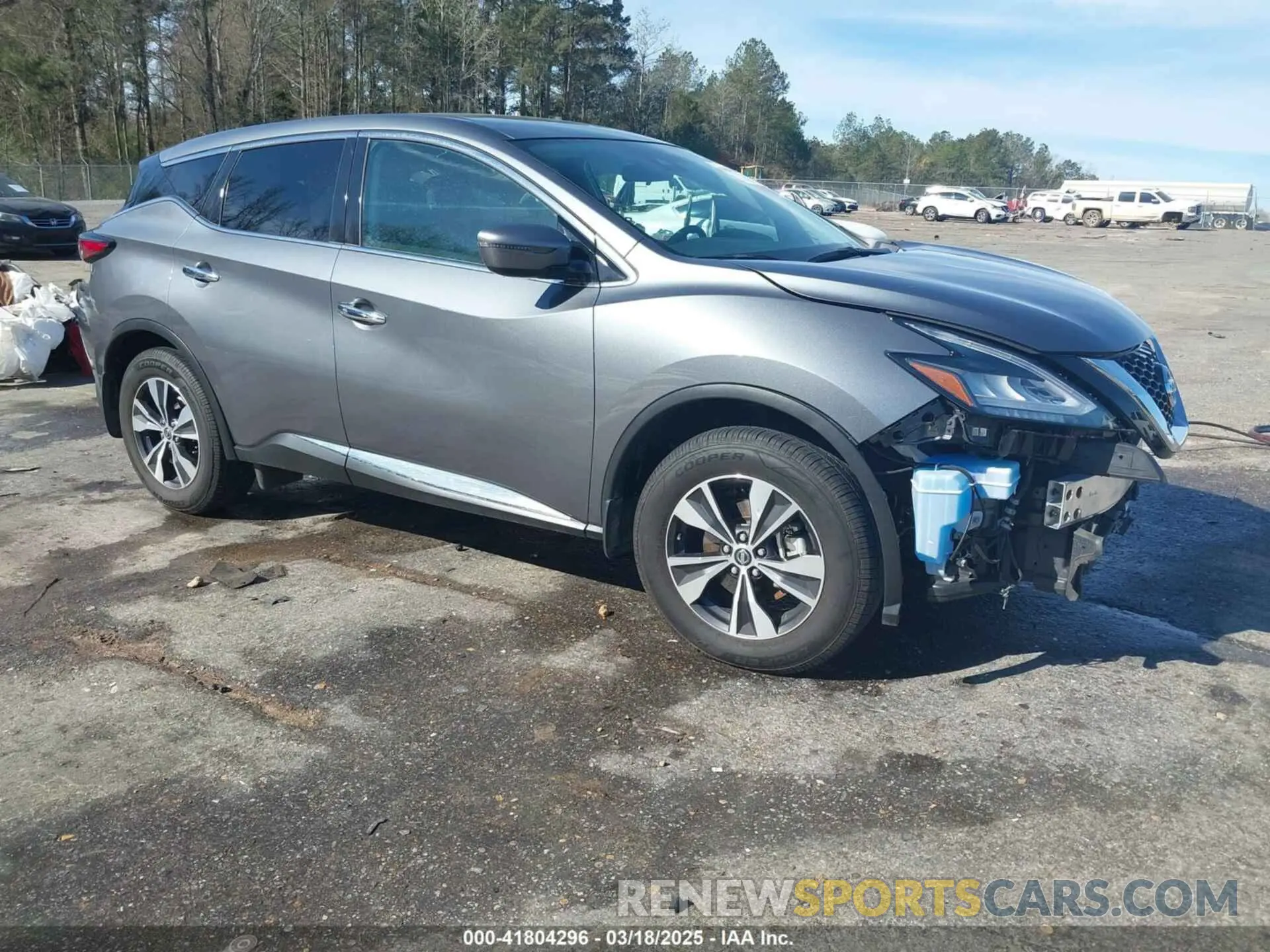 1 Photograph of a damaged car 5N1AZ2AJ2LN150742 NISSAN MURANO 2020
