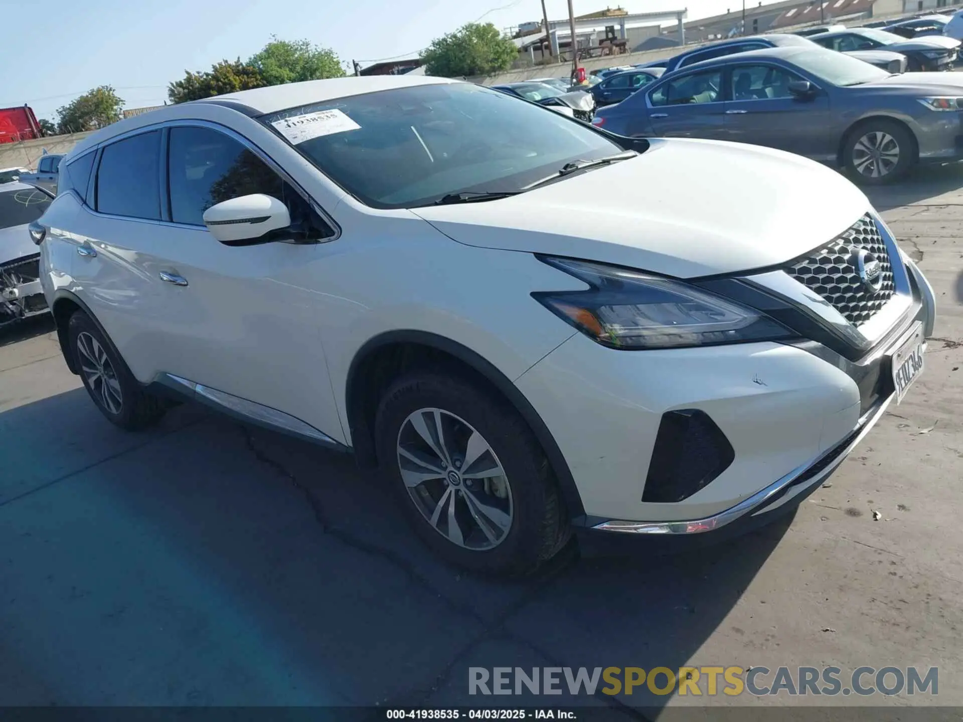 1 Photograph of a damaged car 5N1AZ2AJ5LN138052 NISSAN MURANO 2020