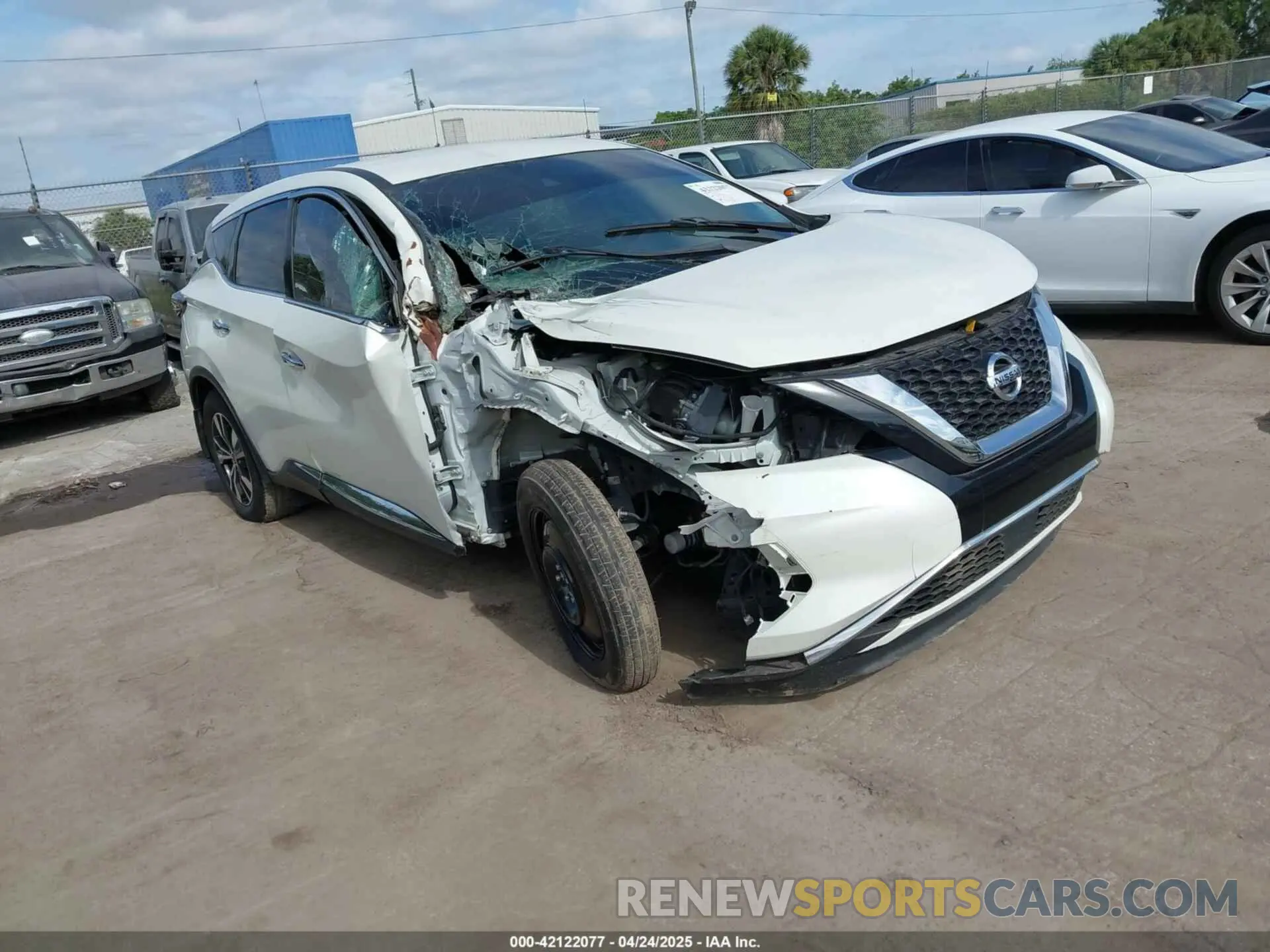 1 Photograph of a damaged car 5N1AZ2AJ6LN163493 NISSAN MURANO 2020