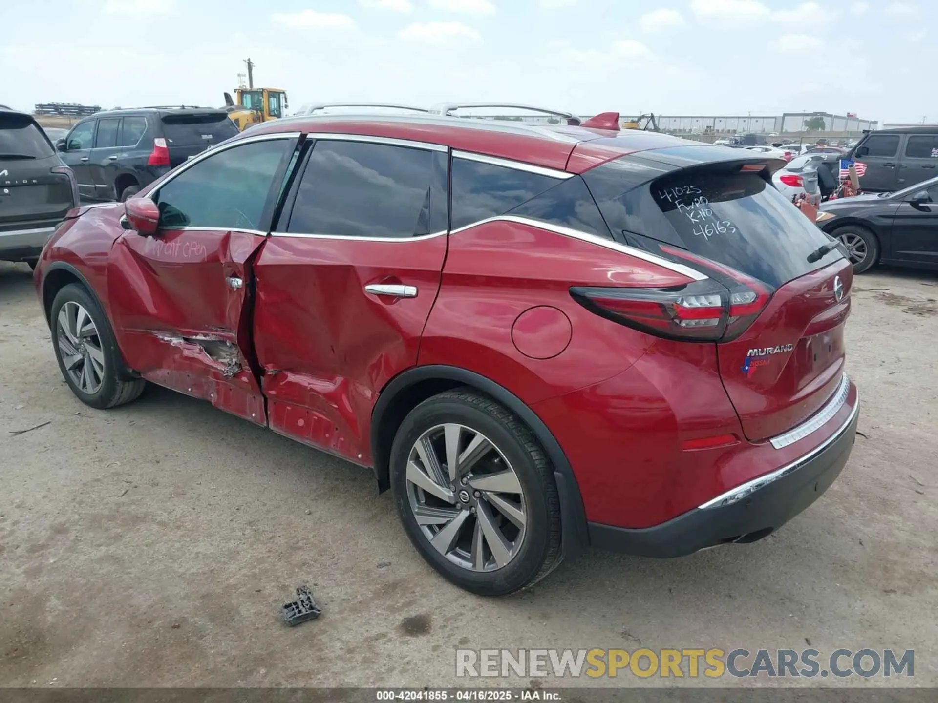 3 Photograph of a damaged car 5N1AZ2CJ7LN133304 NISSAN MURANO 2020