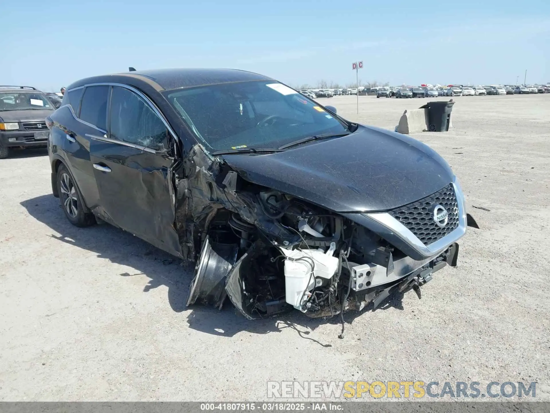 1 Photograph of a damaged car 5N1AZ2AJ2MC137664 NISSAN MURANO 2021