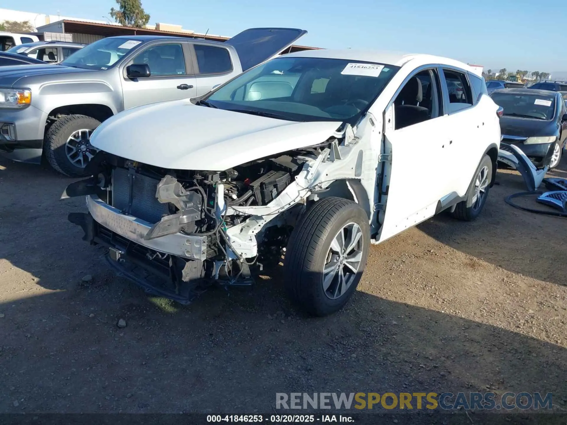 2 Photograph of a damaged car 5N1AZ2AJ7MC135523 NISSAN MURANO 2021