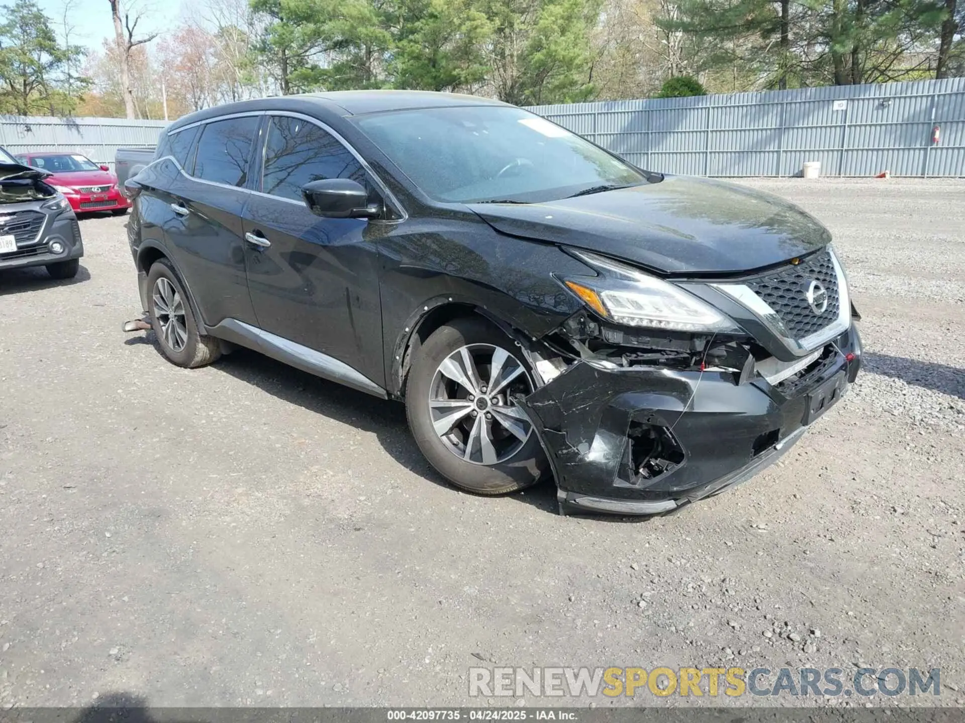 1 Photograph of a damaged car 5N1AZ2AS8MC122286 NISSAN MURANO 2021