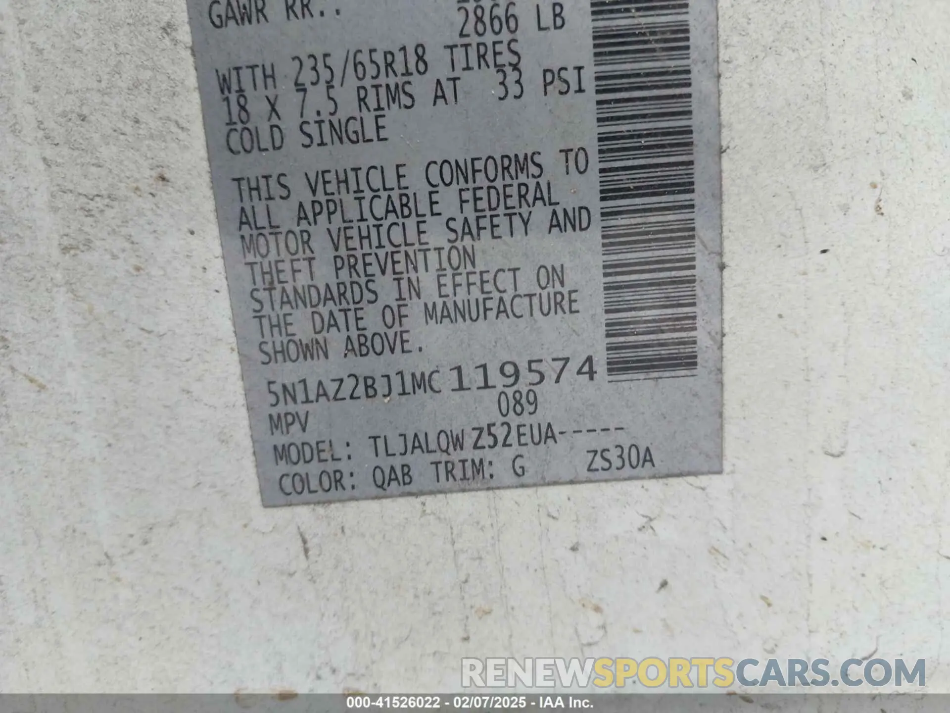9 Photograph of a damaged car 5N1AZ2BJ1MC119574 NISSAN MURANO 2021