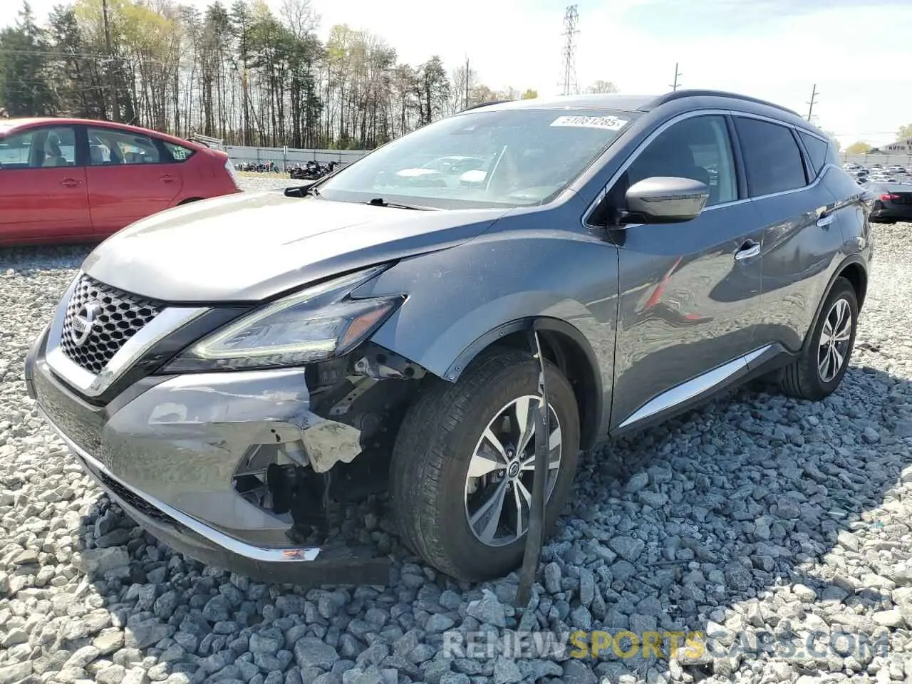 1 Photograph of a damaged car 5N1AZ2BJ2MC113606 NISSAN MURANO 2021