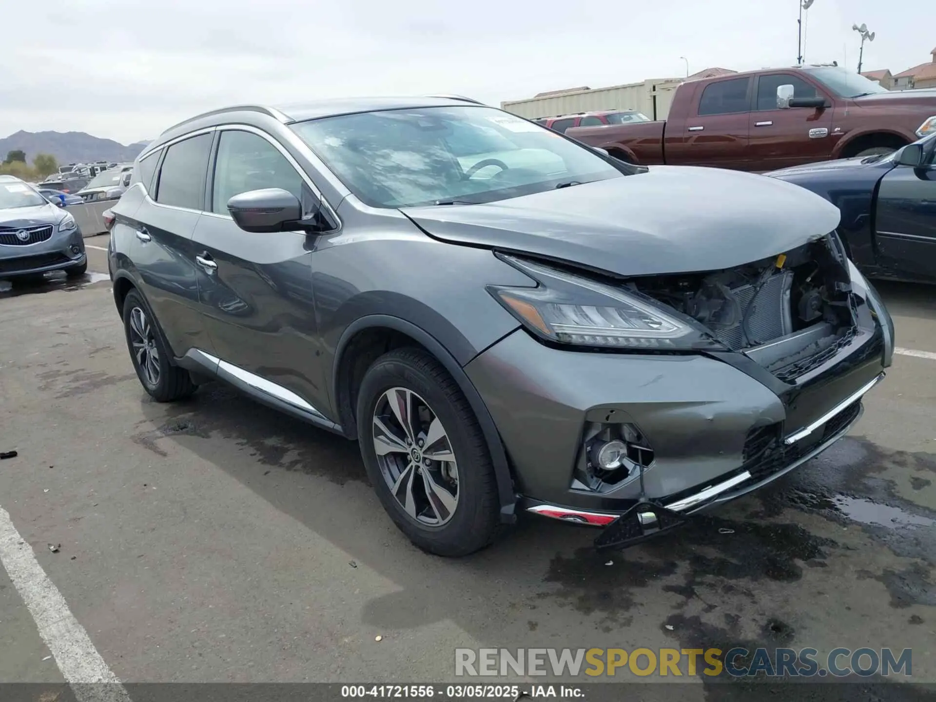 1 Photograph of a damaged car 5N1AZ2BJ2MC120510 NISSAN MURANO 2021