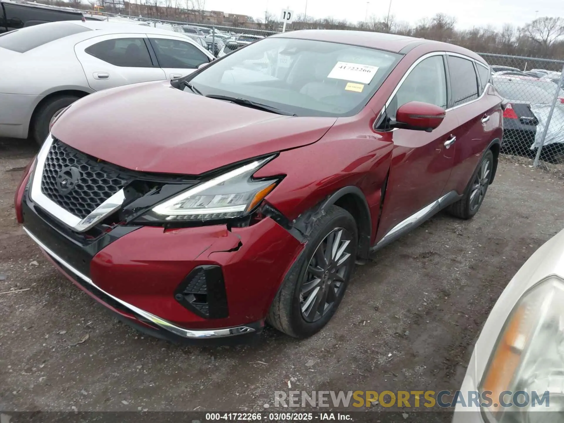 2 Photograph of a damaged car 5N1AZ2BJ5MC131534 NISSAN MURANO 2021