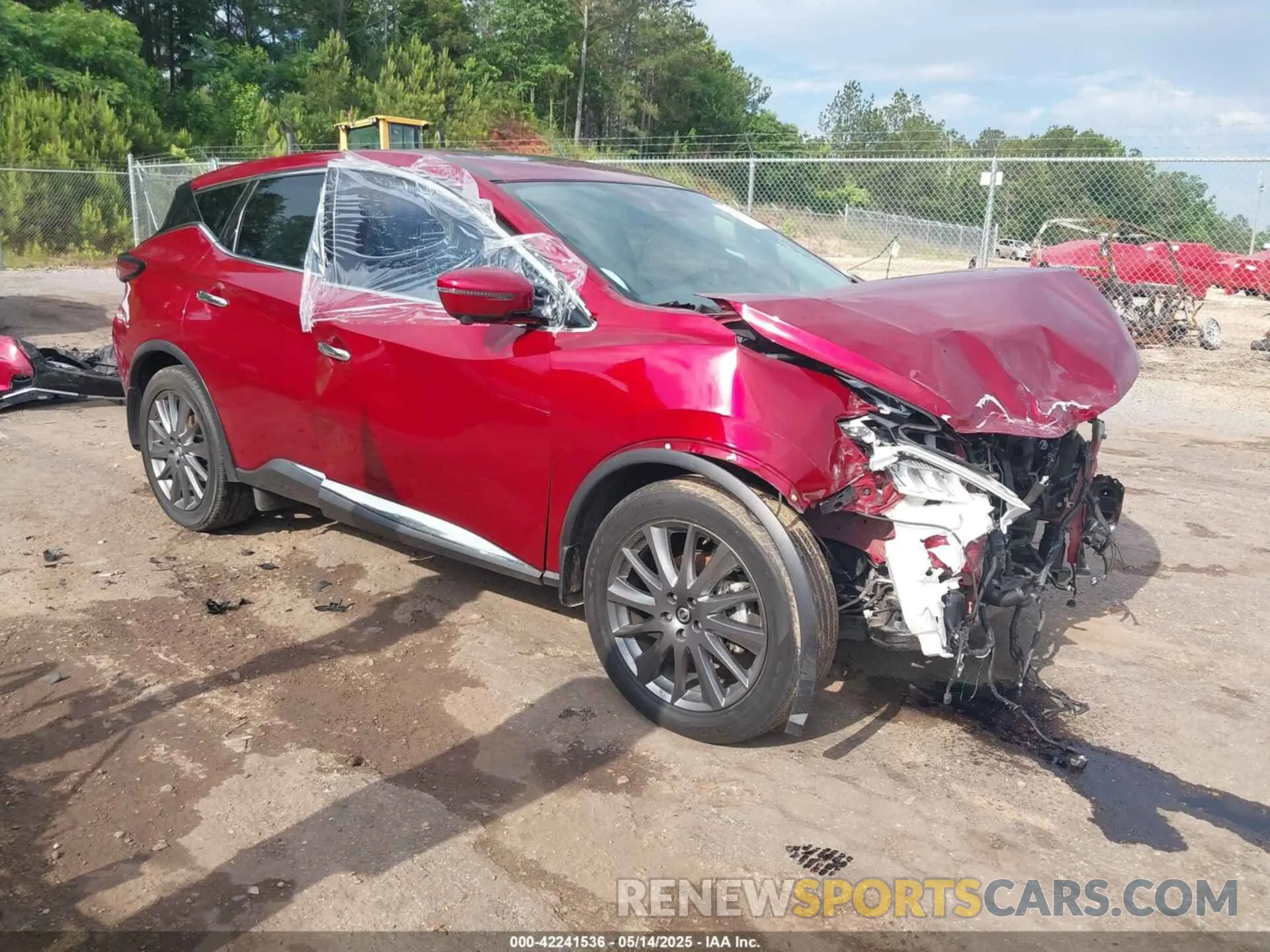 1 Photograph of a damaged car 5N1AZ2BJ6MC141439 NISSAN MURANO 2021