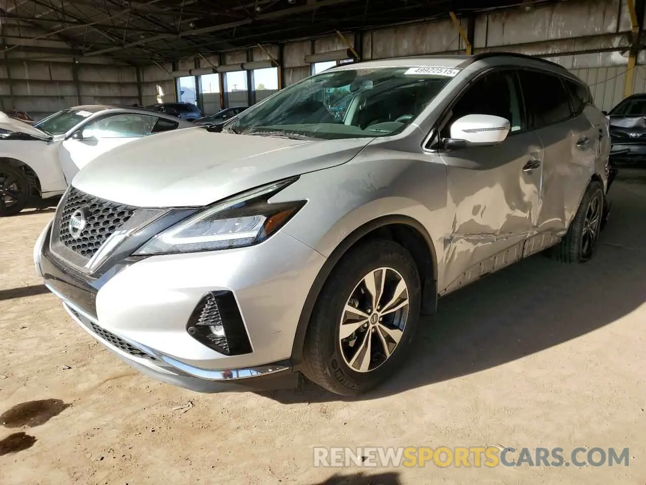 1 Photograph of a damaged car 5N1AZ2BJ6MC143451 NISSAN MURANO 2021