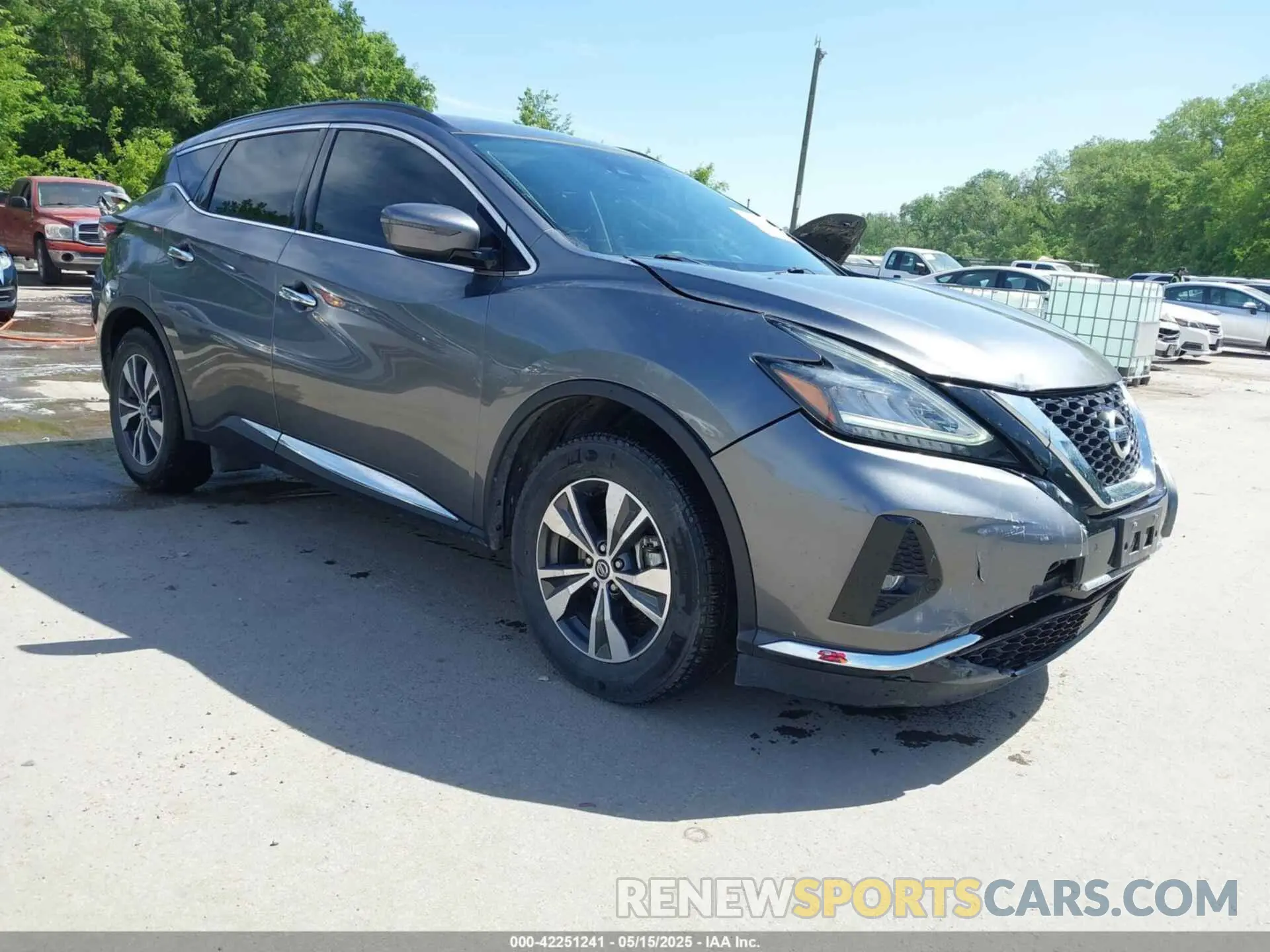 1 Photograph of a damaged car 5N1AZ2BJ9MC121315 NISSAN MURANO 2021