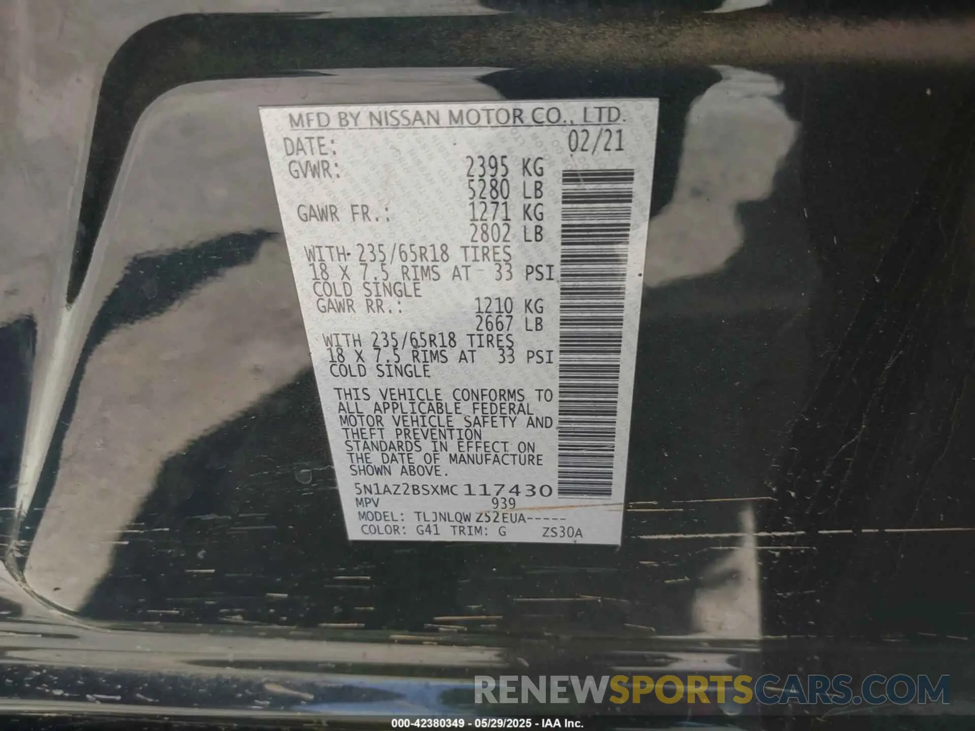 9 Photograph of a damaged car 5N1AZ2BSXMC117430 NISSAN MURANO 2021