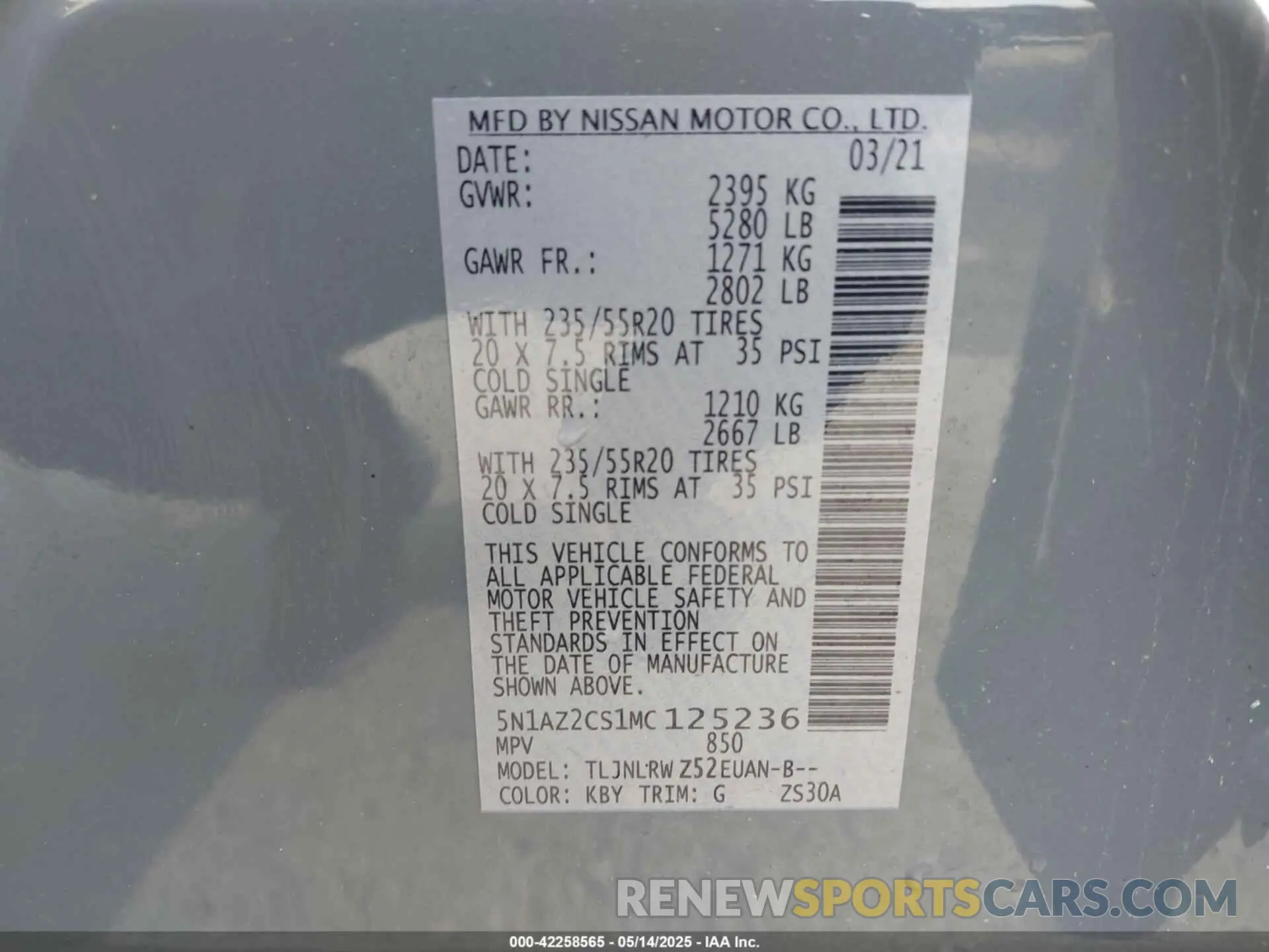 9 Photograph of a damaged car 5N1AZ2CS1MC125236 NISSAN MURANO 2021