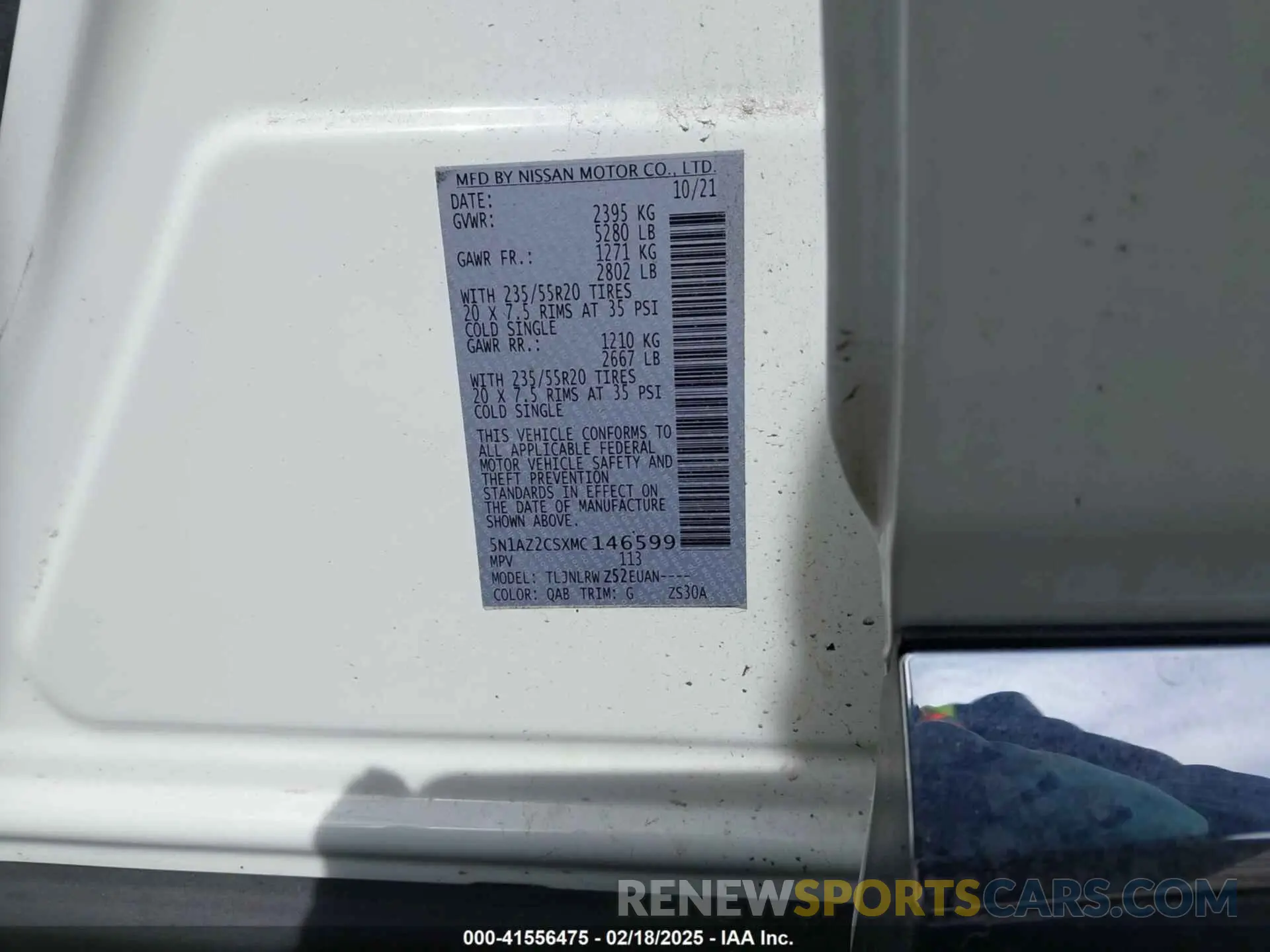 9 Photograph of a damaged car 5N1AZ2CSXMC146599 NISSAN MURANO 2021