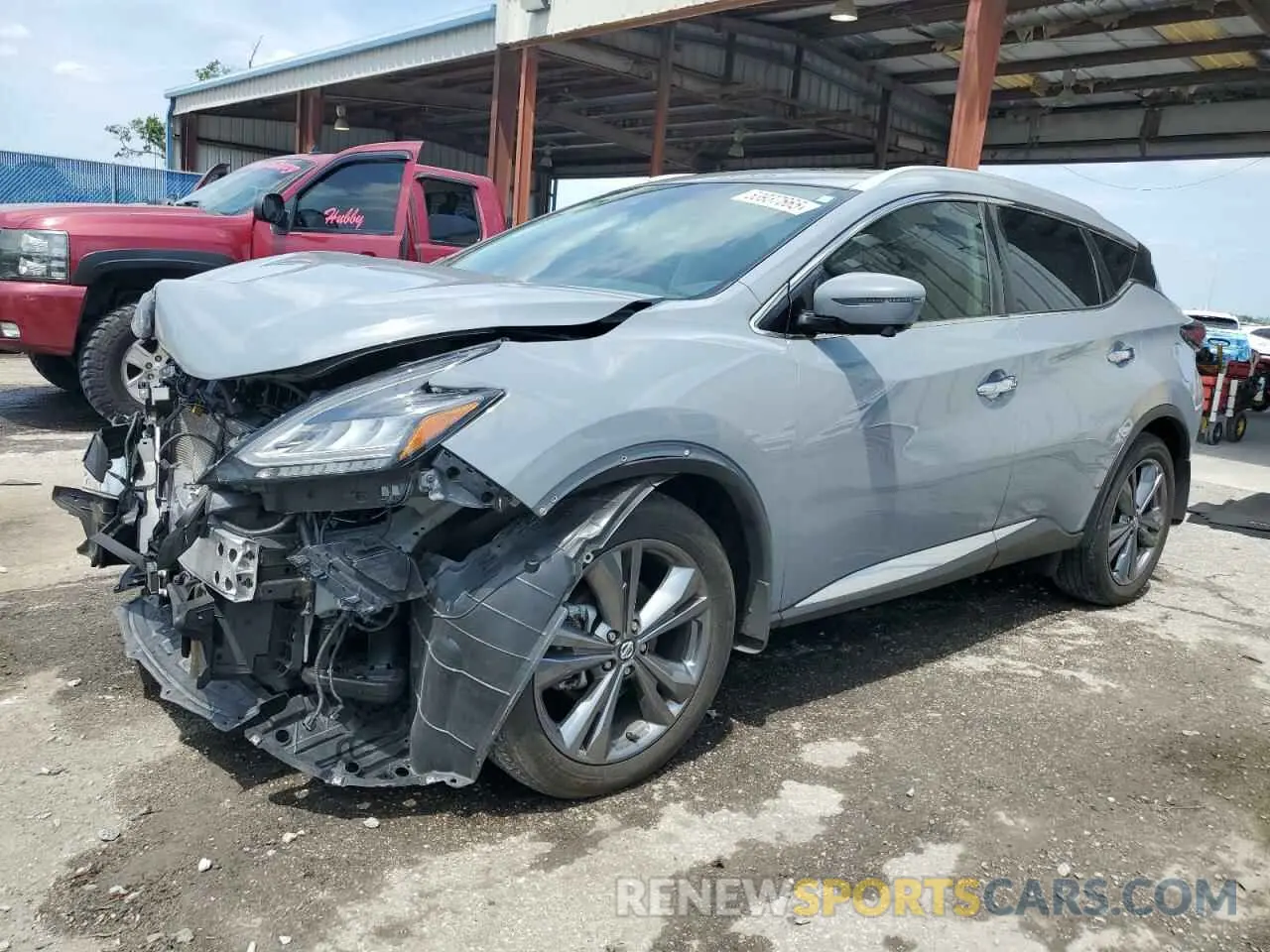 1 Photograph of a damaged car 5N1AZ2DJ3MC132873 NISSAN MURANO 2021