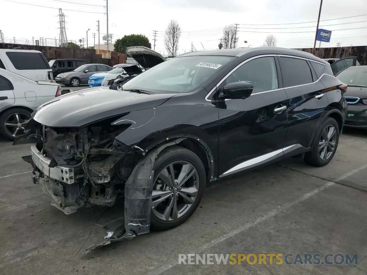 1 Photograph of a damaged car 5N1AZ2DJ4MC111546 NISSAN MURANO 2021