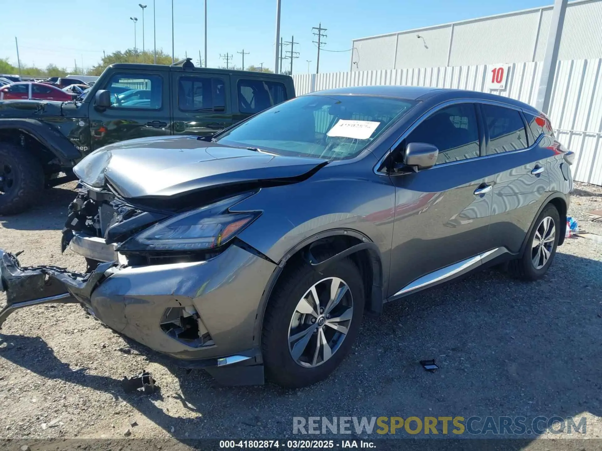 2 Photograph of a damaged car 5N1AZ2AJ0NC128253 NISSAN MURANO 2022