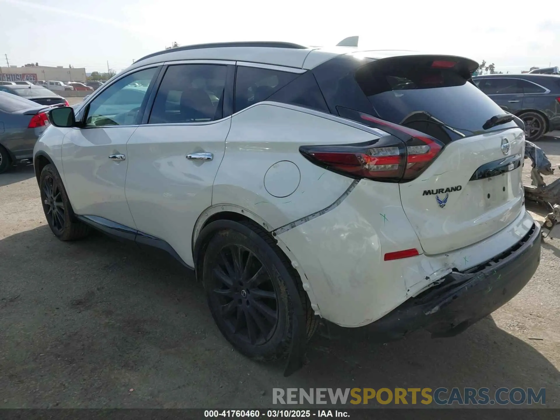 3 Photograph of a damaged car 5N1AZ2BJ0NC126775 NISSAN MURANO 2022