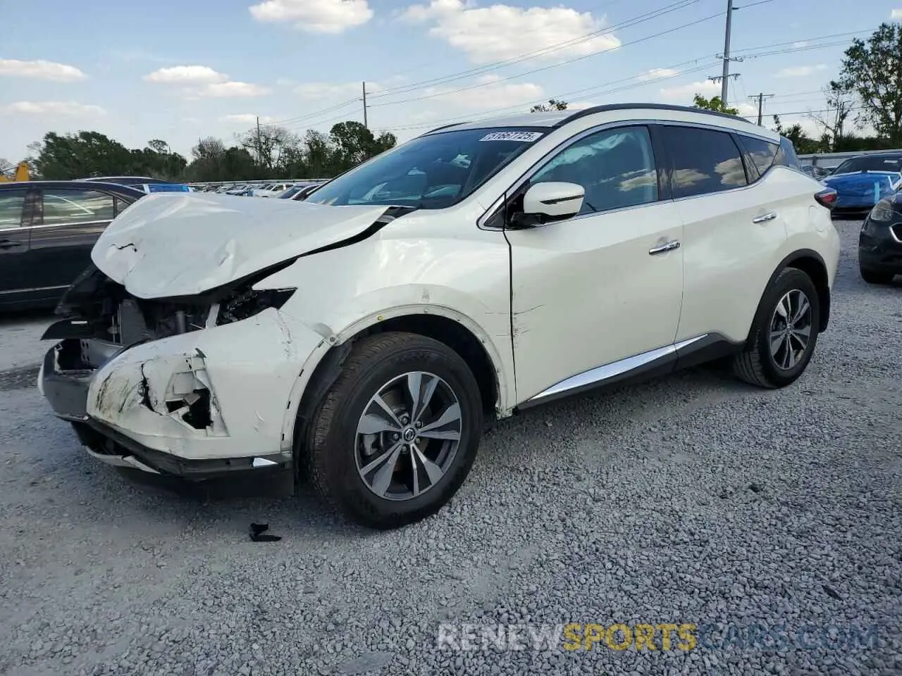 1 Photograph of a damaged car 5N1AZ2BJ2NC117138 NISSAN MURANO 2022