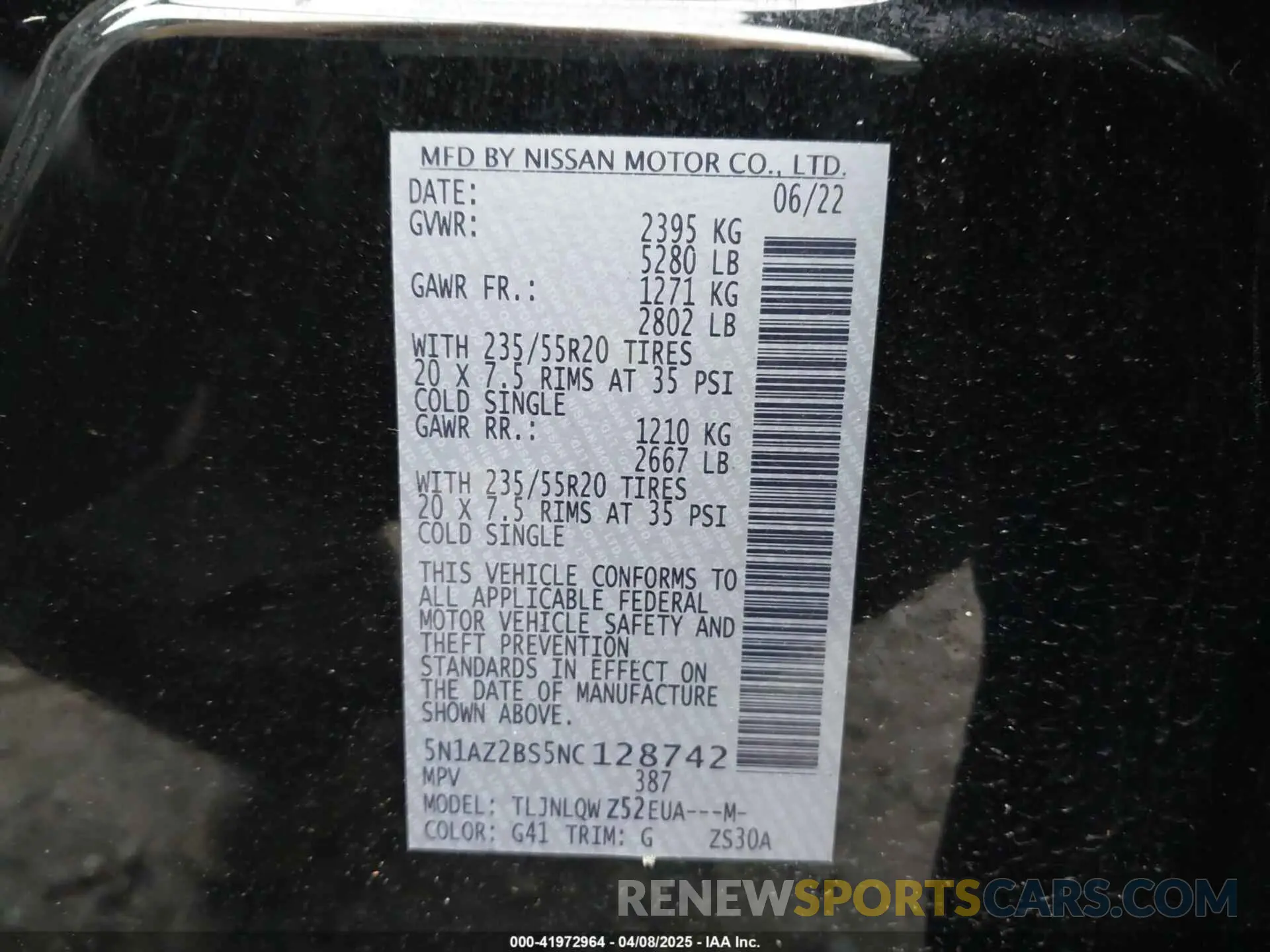 9 Photograph of a damaged car 5N1AZ2BS5NC128742 NISSAN MURANO 2022