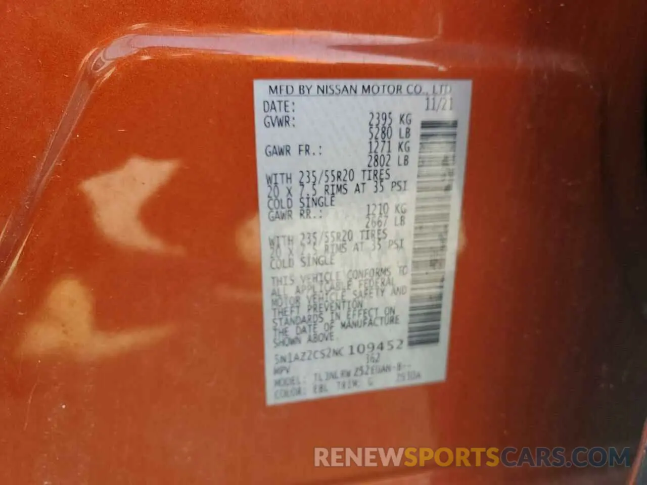 13 Photograph of a damaged car 5N1AZ2CS2NC109452 NISSAN MURANO 2022