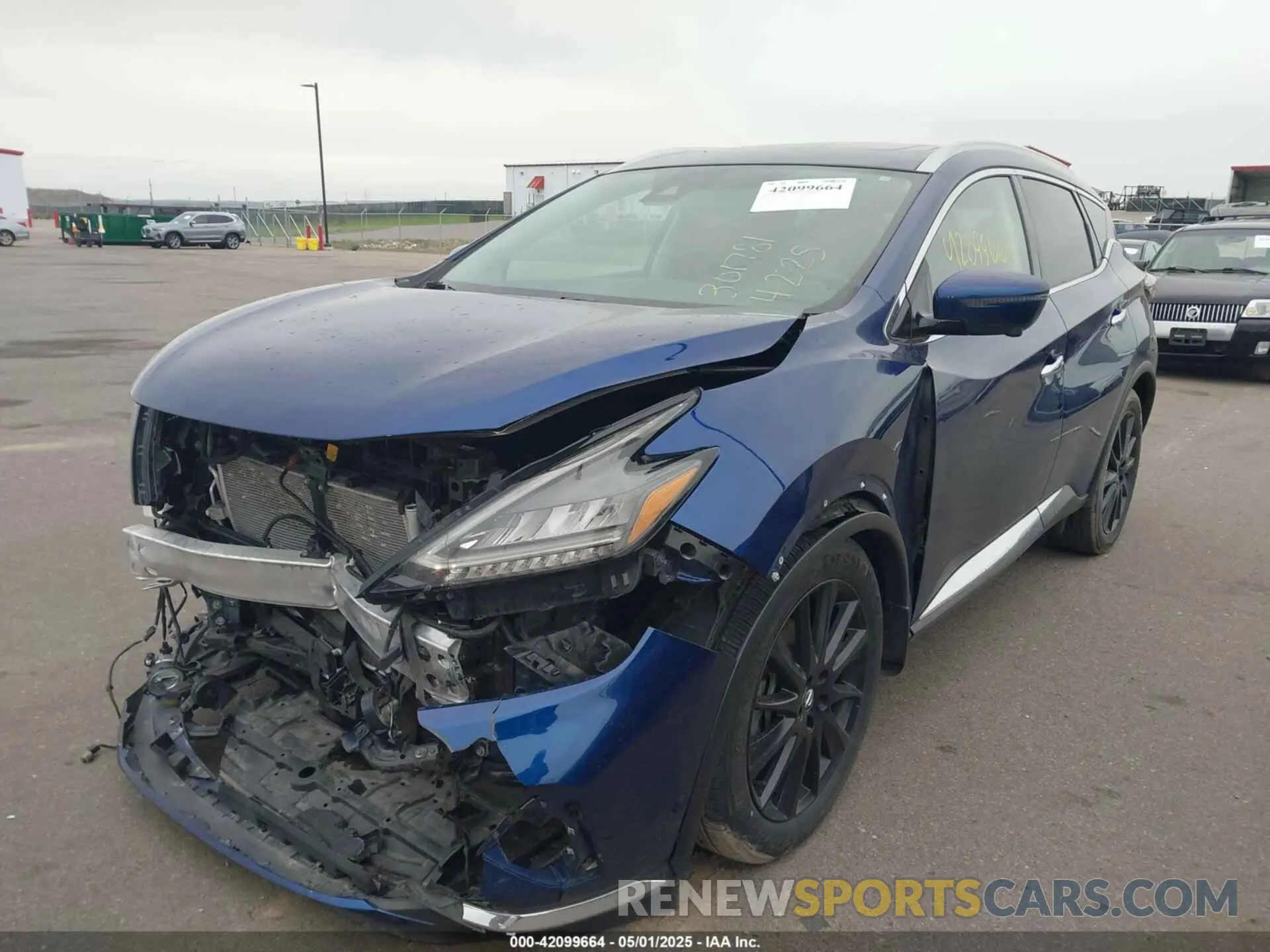 2 Photograph of a damaged car 5N1AZ2DS1NC125303 NISSAN MURANO 2022
