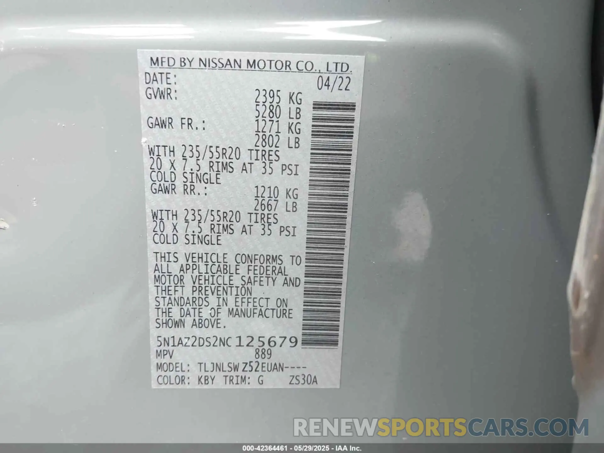 9 Photograph of a damaged car 5N1AZ2DS2NC125679 NISSAN MURANO 2022