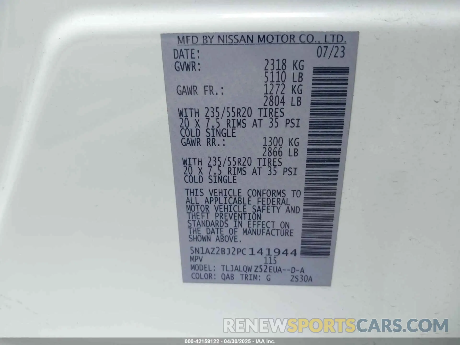 9 Photograph of a damaged car 5N1AZ2BJ2PC141944 NISSAN MURANO 2023