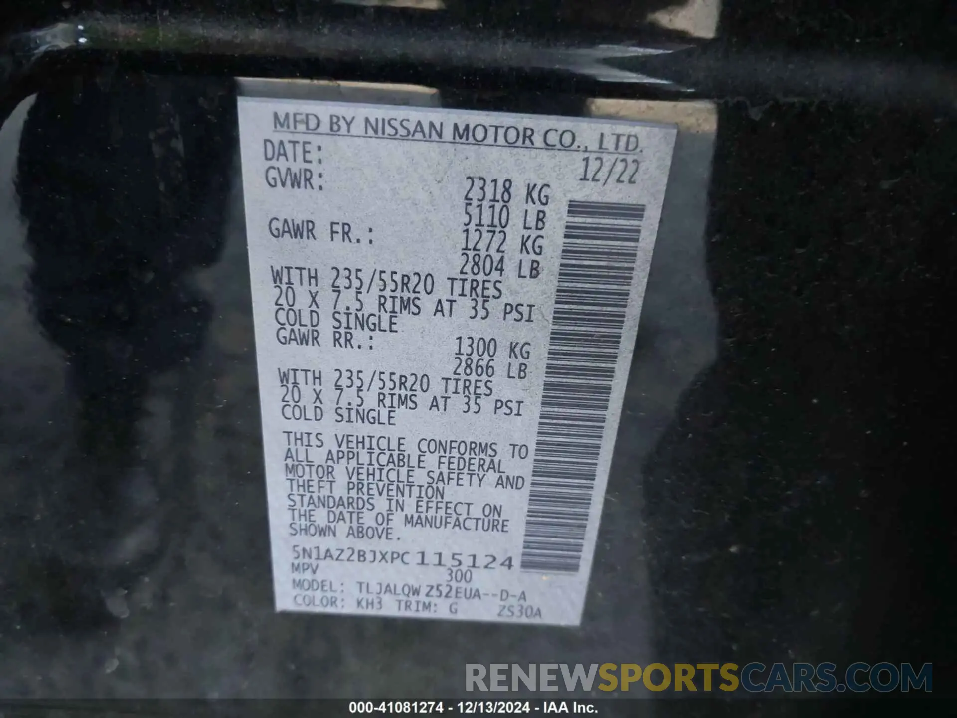 9 Photograph of a damaged car 5N1AZ2BJXPC115124 NISSAN MURANO 2023
