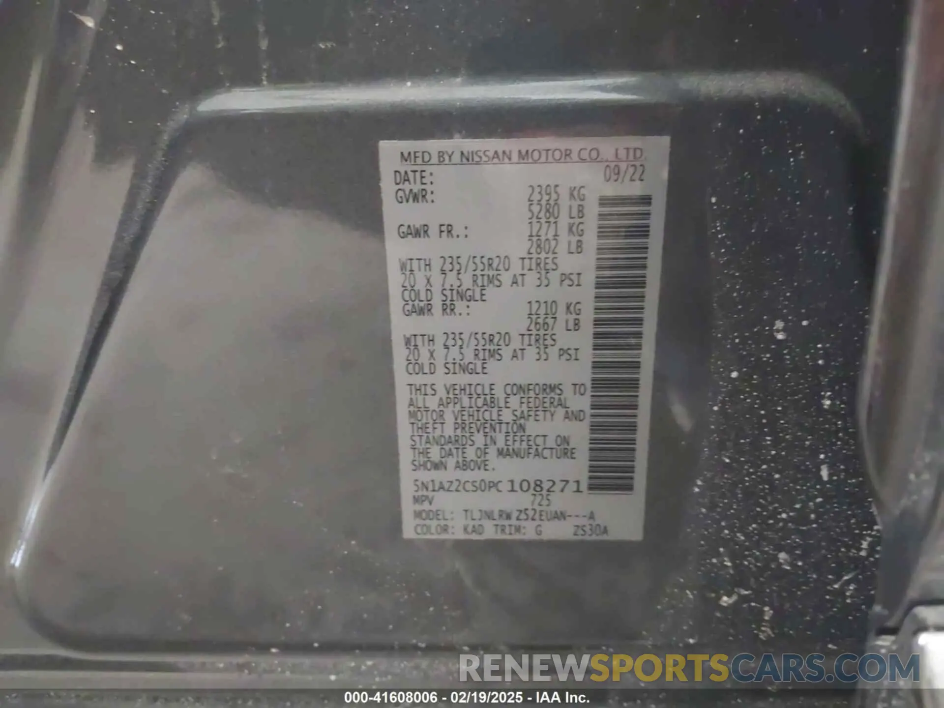 9 Photograph of a damaged car 5N1AZ2CS0PC108271 NISSAN MURANO 2023
