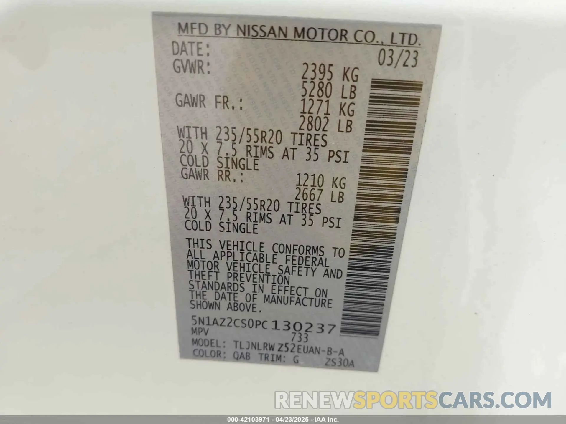 9 Photograph of a damaged car 5N1AZ2CS0PC130237 NISSAN MURANO 2023