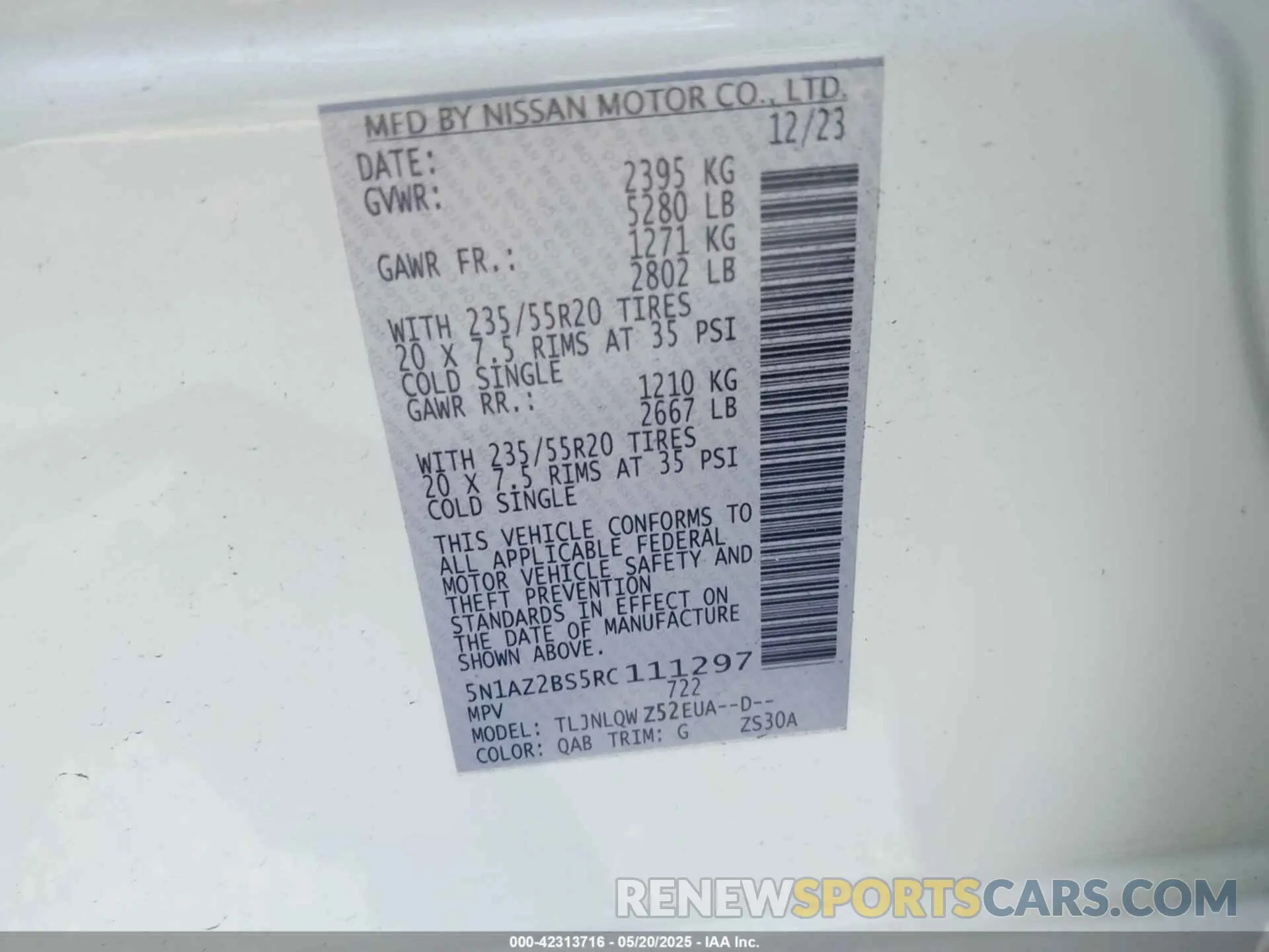 9 Photograph of a damaged car 5N1AZ2BS5RC111297 NISSAN MURANO 2024