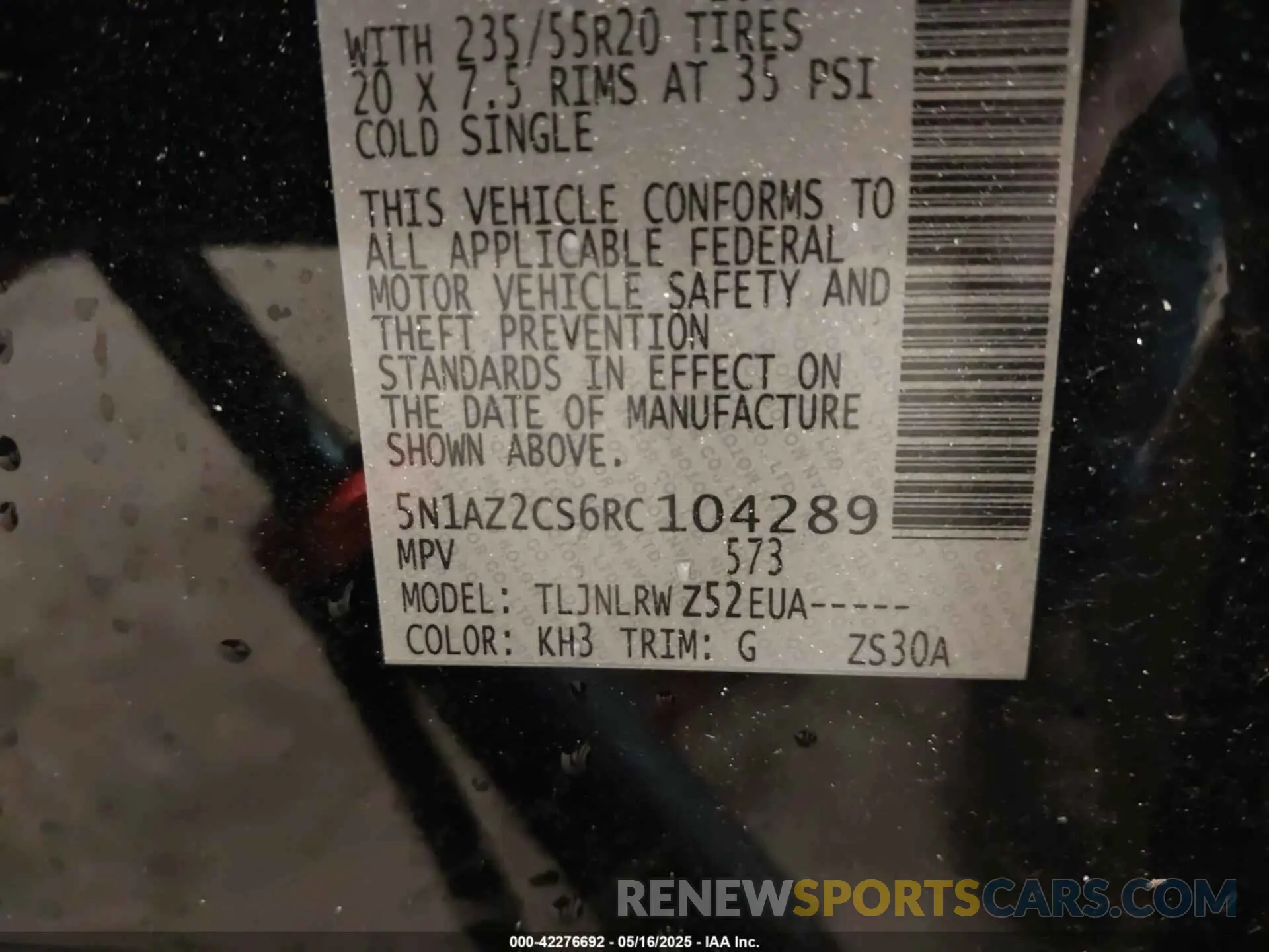 9 Photograph of a damaged car 5N1AZ2CS6RC104289 NISSAN MURANO 2024