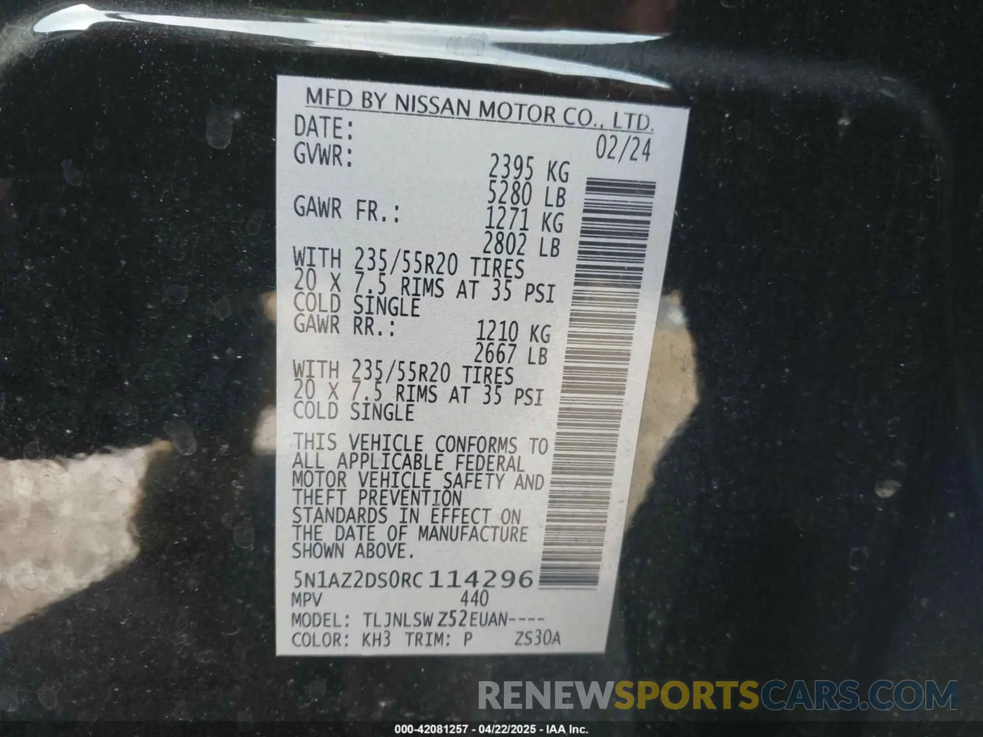 9 Photograph of a damaged car 5N1AZ2DS0RC114296 NISSAN MURANO 2024