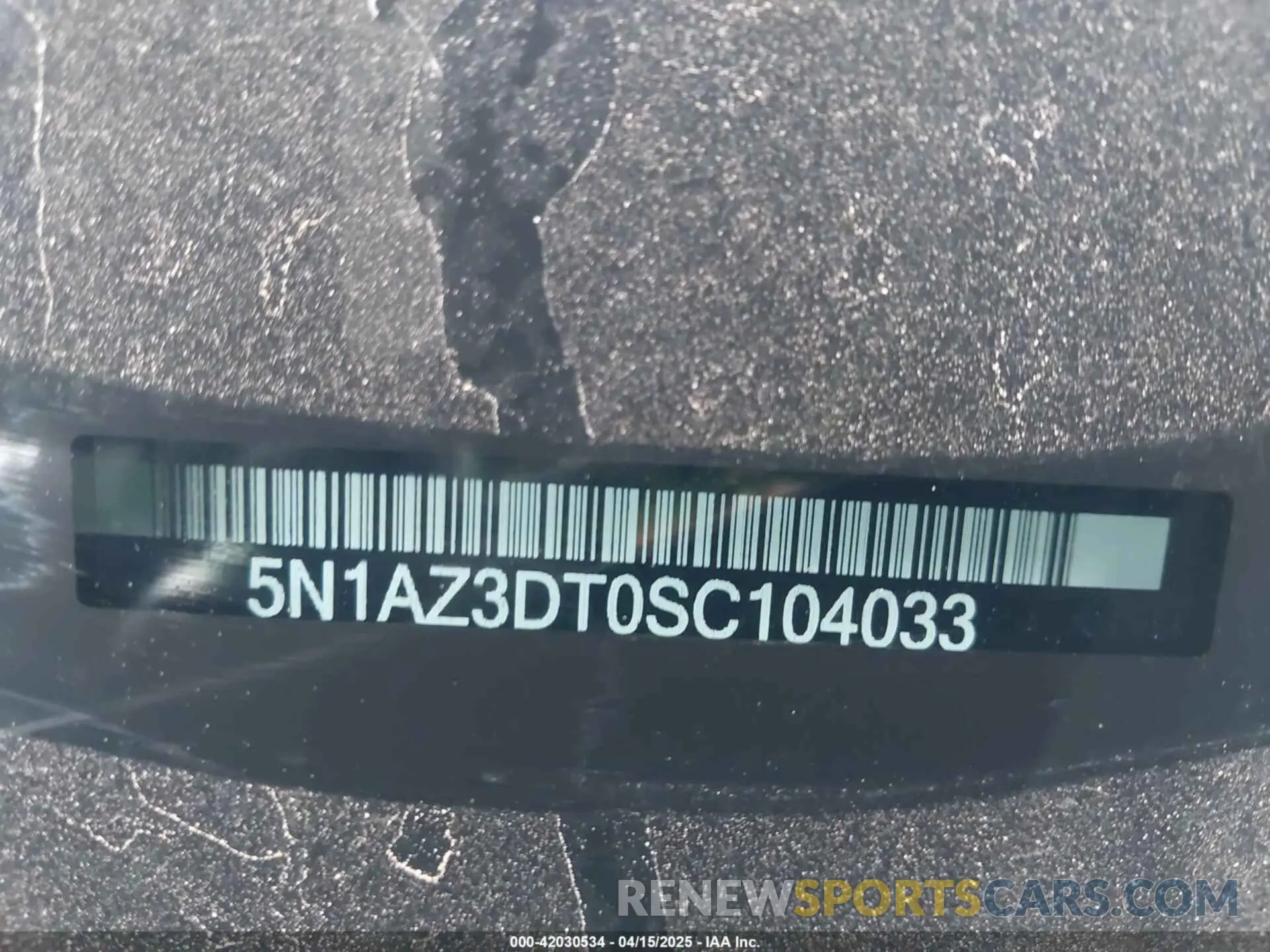9 Photograph of a damaged car 5N1AZ3DT0SC104033 NISSAN MURANO 2025