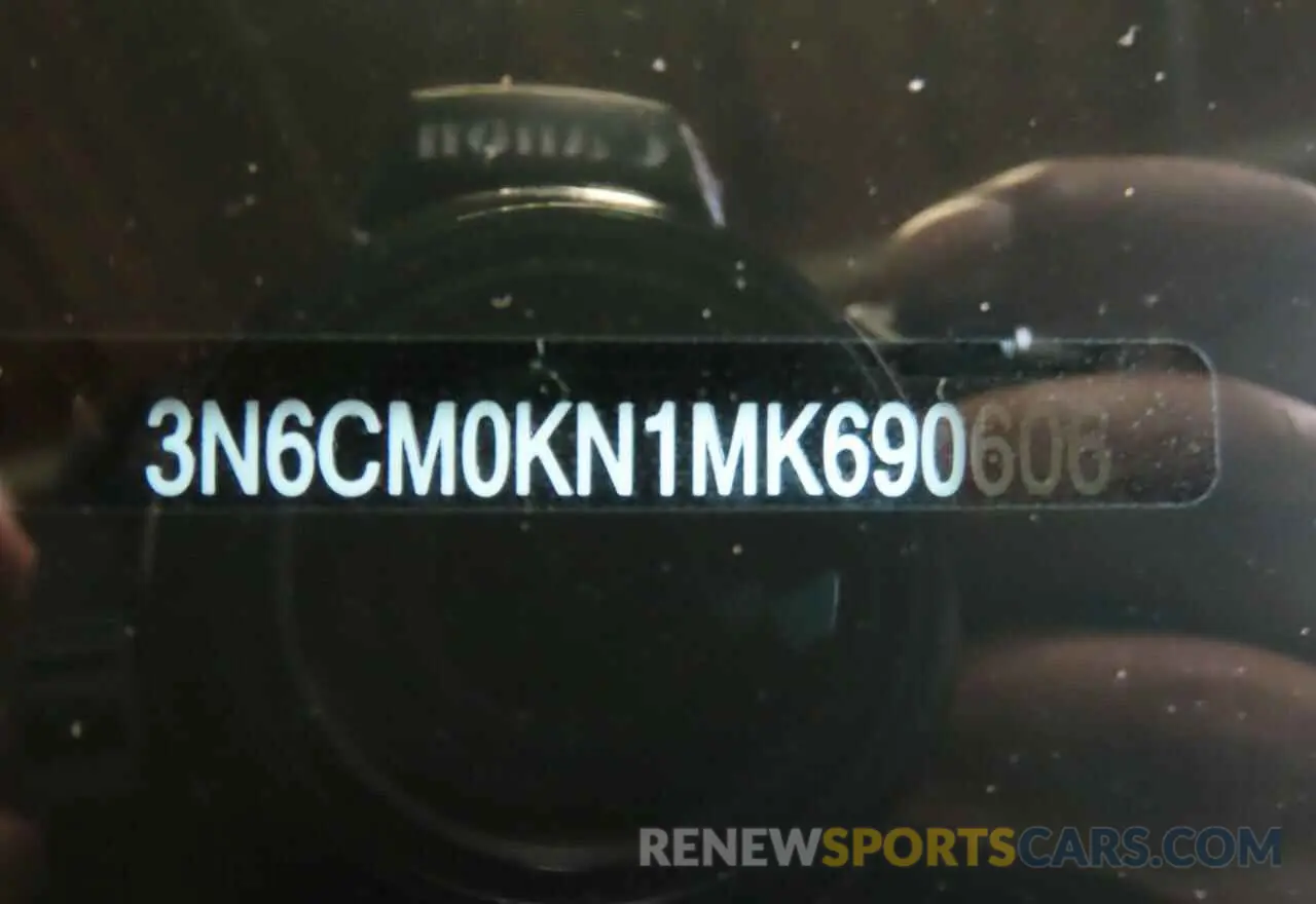 10 Photograph of a damaged car 3N6CM0KN1MK690606 NISSAN NV 2021