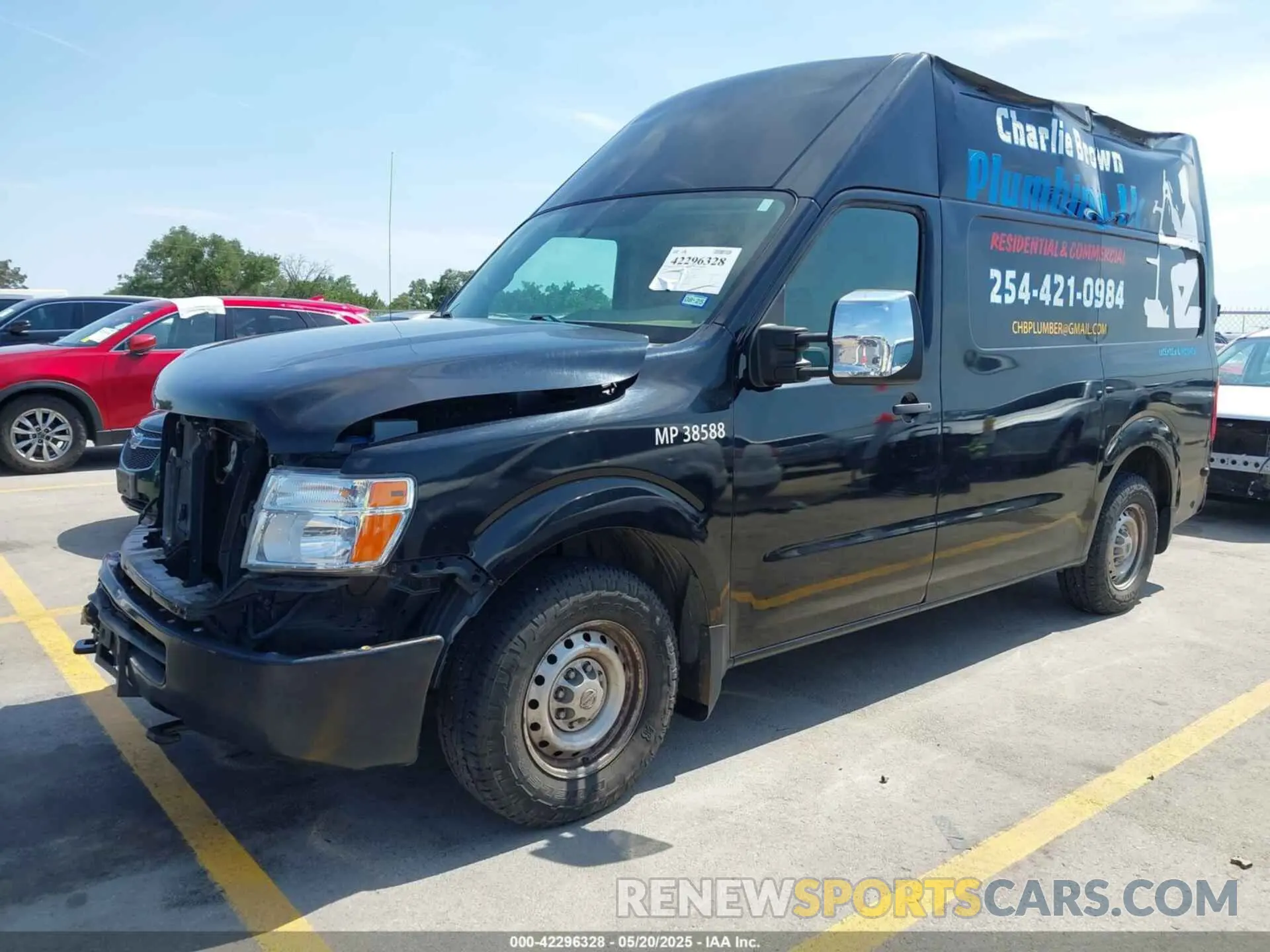 2 Photograph of a damaged car 1N6AF0LY0KN800465 NISSAN NV CARGO 2019