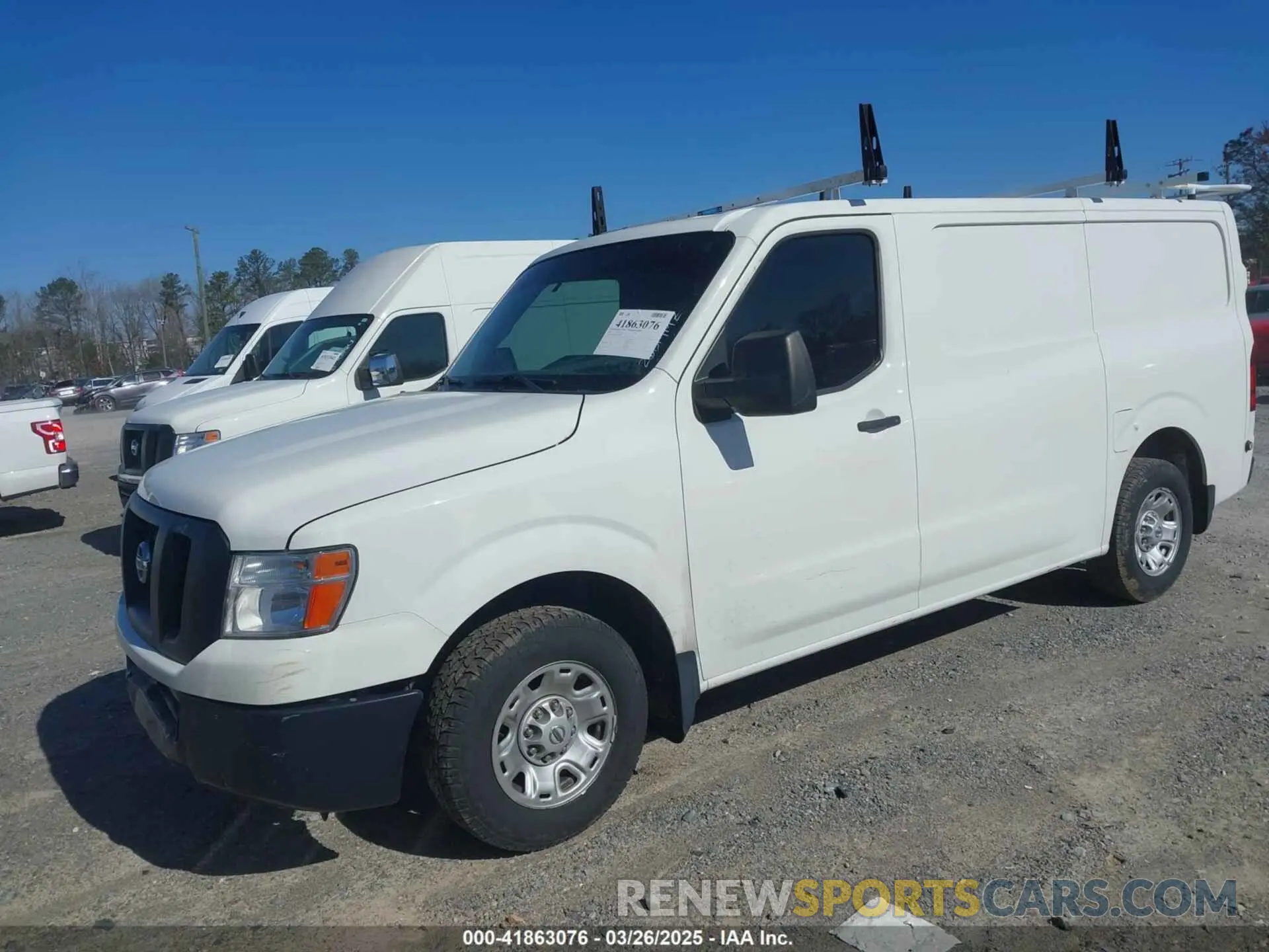 2 Photograph of a damaged car 1N6BF0KM5LN809313 NISSAN NV CARGO NV1500 2020