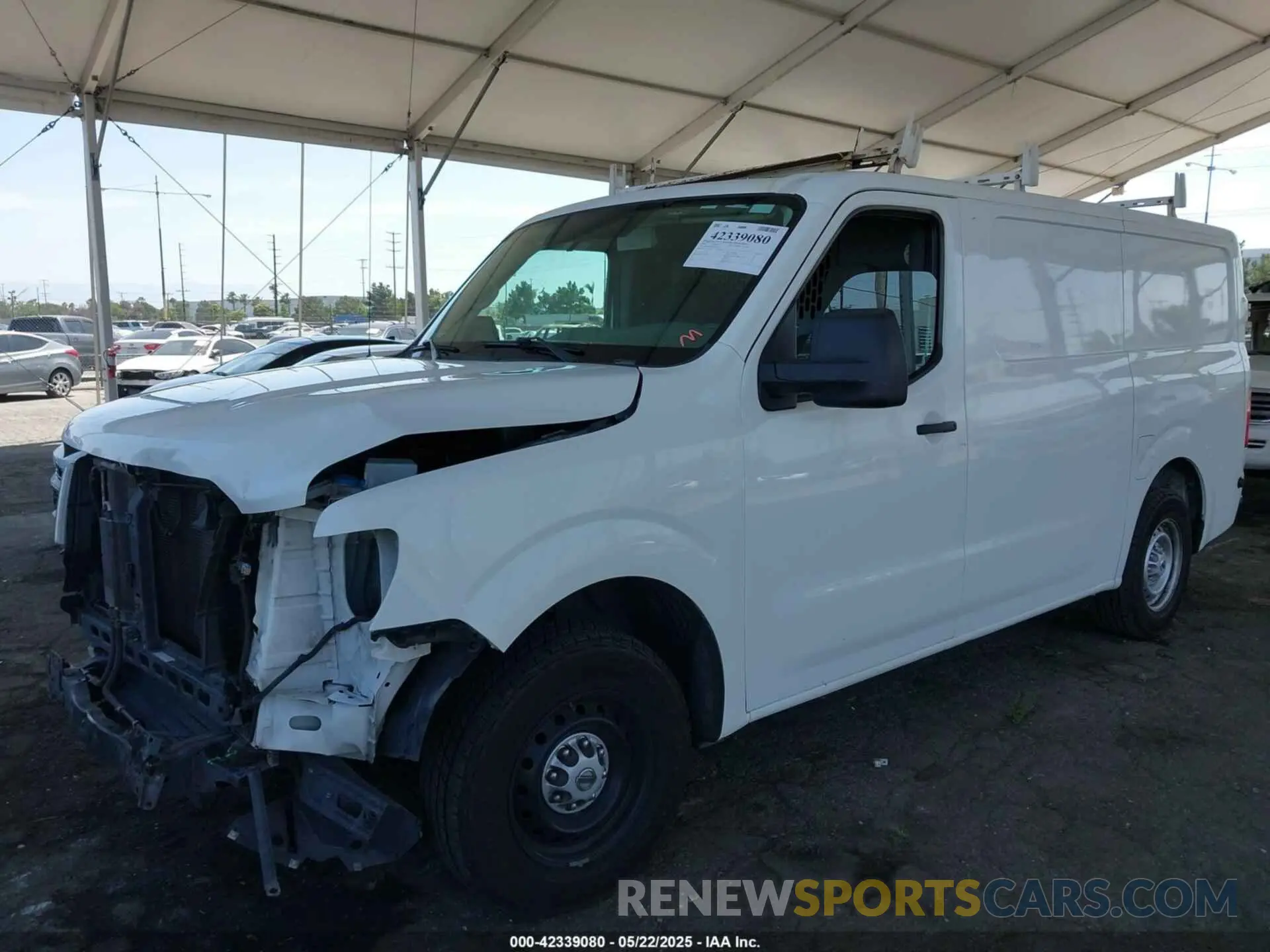 2 Photograph of a damaged car 1N6BF0KM6LN800250 NISSAN NV CARGO NV1500 2020