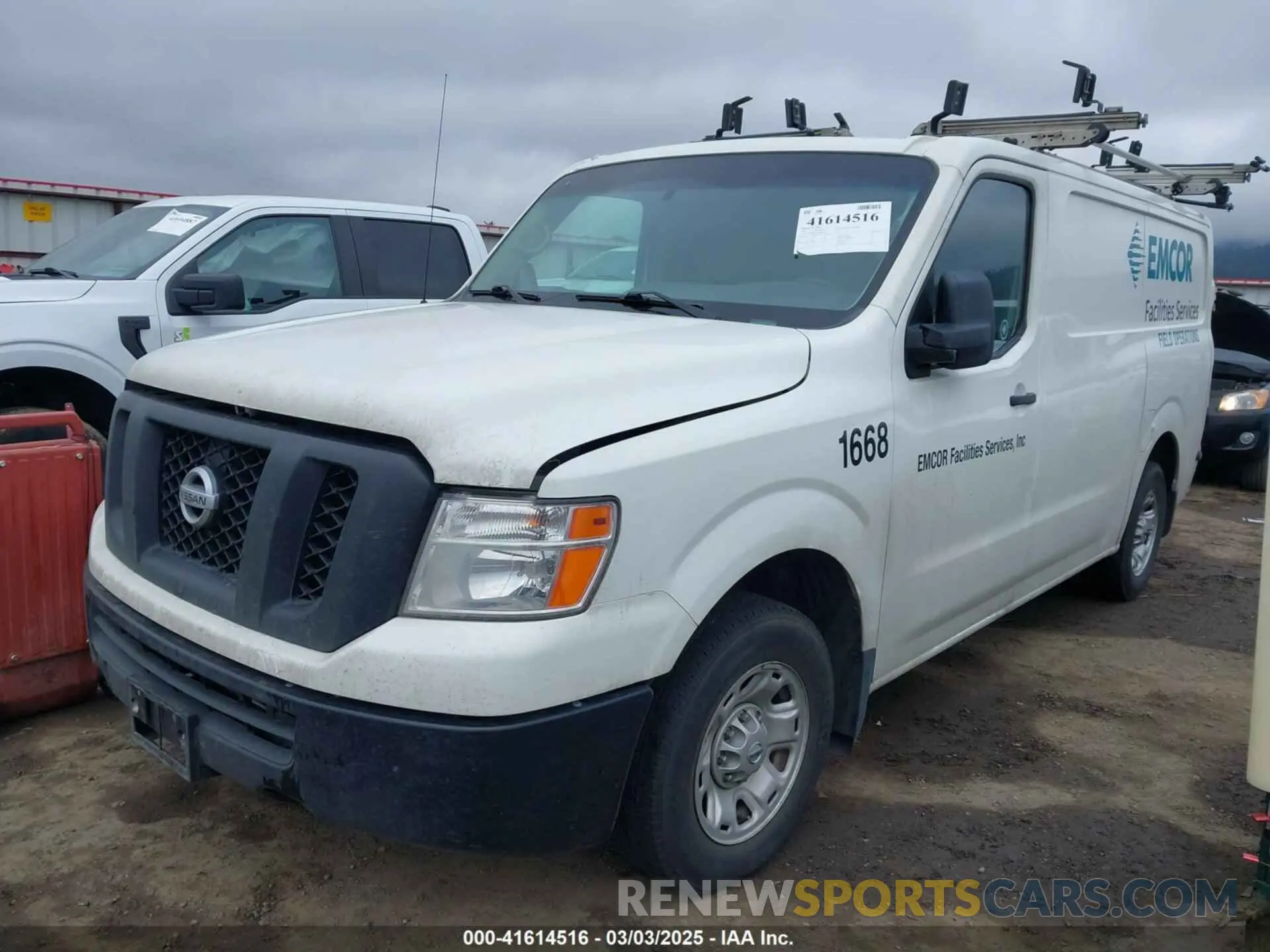 2 Photograph of a damaged car 1N6BF0KM7MN800257 NISSAN NV CARGO NV1500 2021