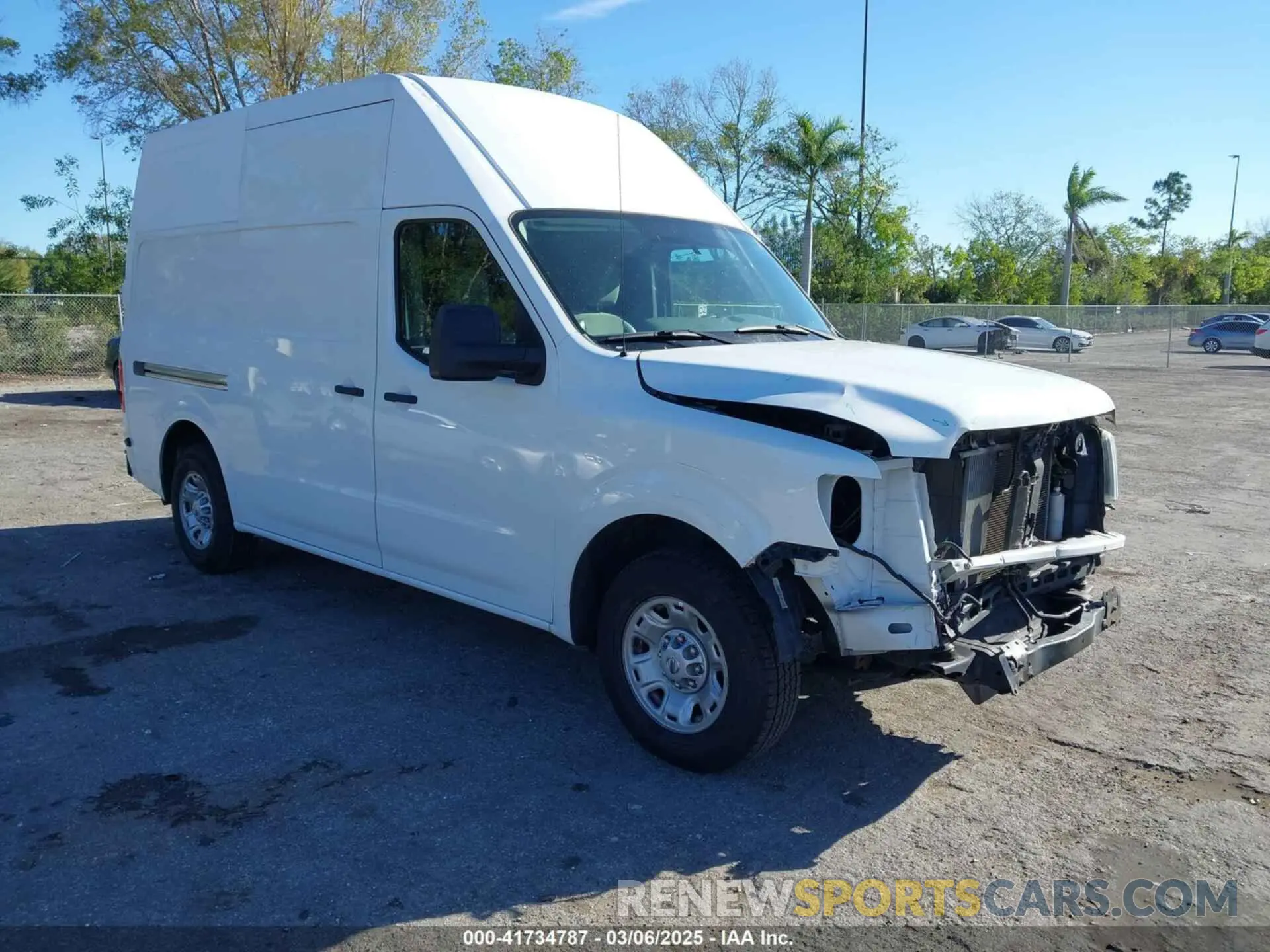 1 Photograph of a damaged car 1N6BF0LY3KN811206 NISSAN NV CARGO NV2500 HD 2019
