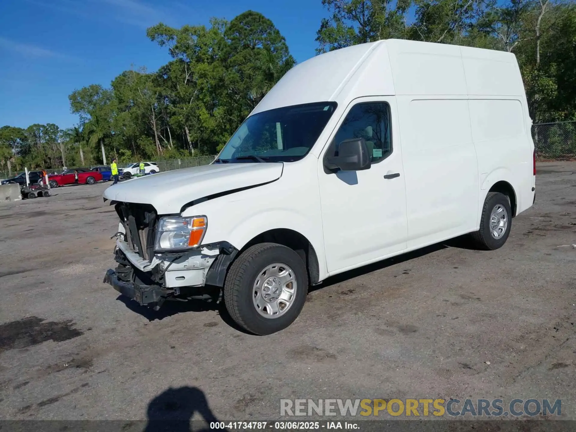 2 Photograph of a damaged car 1N6BF0LY3KN811206 NISSAN NV CARGO NV2500 HD 2019