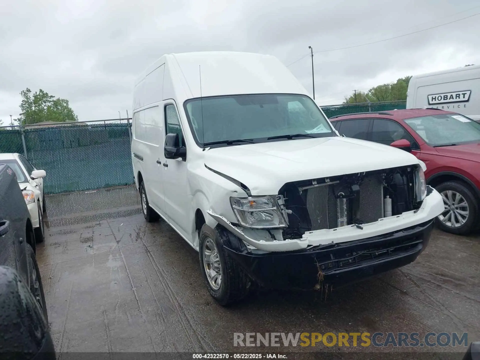 1 Photograph of a damaged car 1N6BF0LY6KN810650 NISSAN NV CARGO NV2500 HD 2019