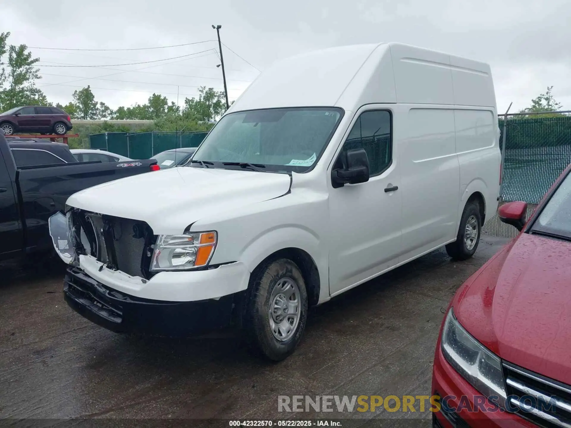 2 Photograph of a damaged car 1N6BF0LY6KN810650 NISSAN NV CARGO NV2500 HD 2019