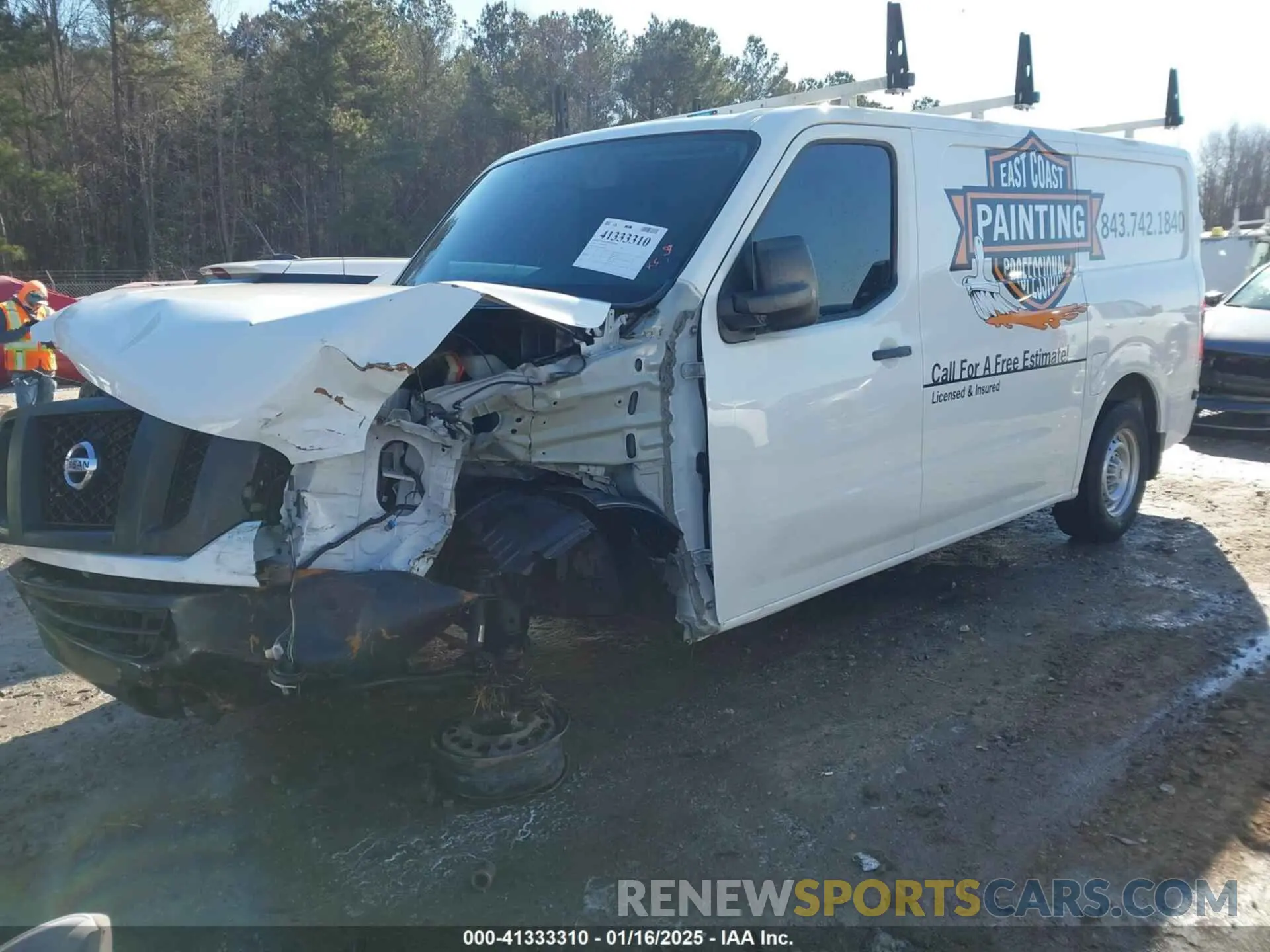2 Photograph of a damaged car 1N6BF0KY8LN811060 NISSAN NV CARGO NV2500 HD 2020