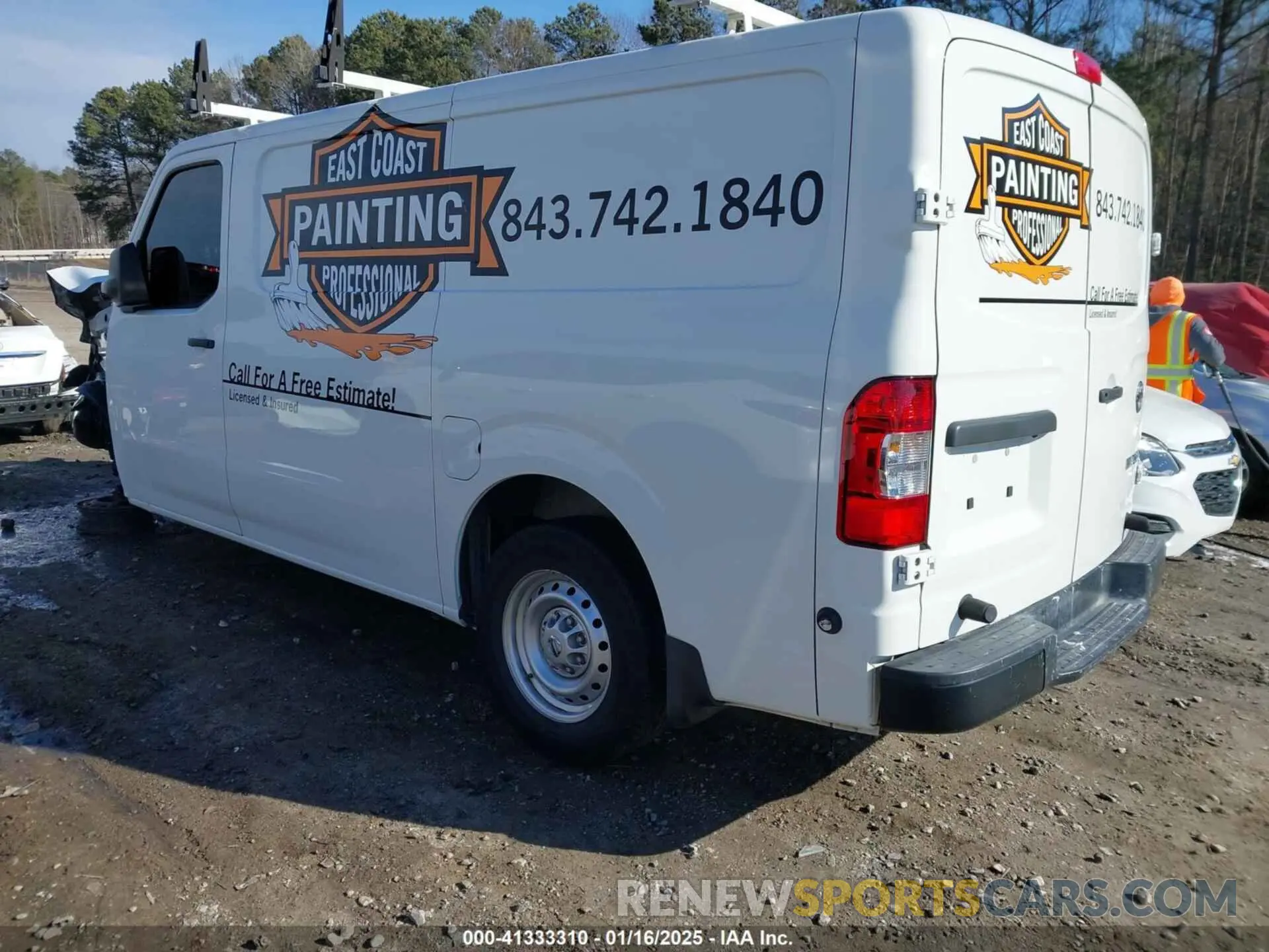 3 Photograph of a damaged car 1N6BF0KY8LN811060 NISSAN NV CARGO NV2500 HD 2020