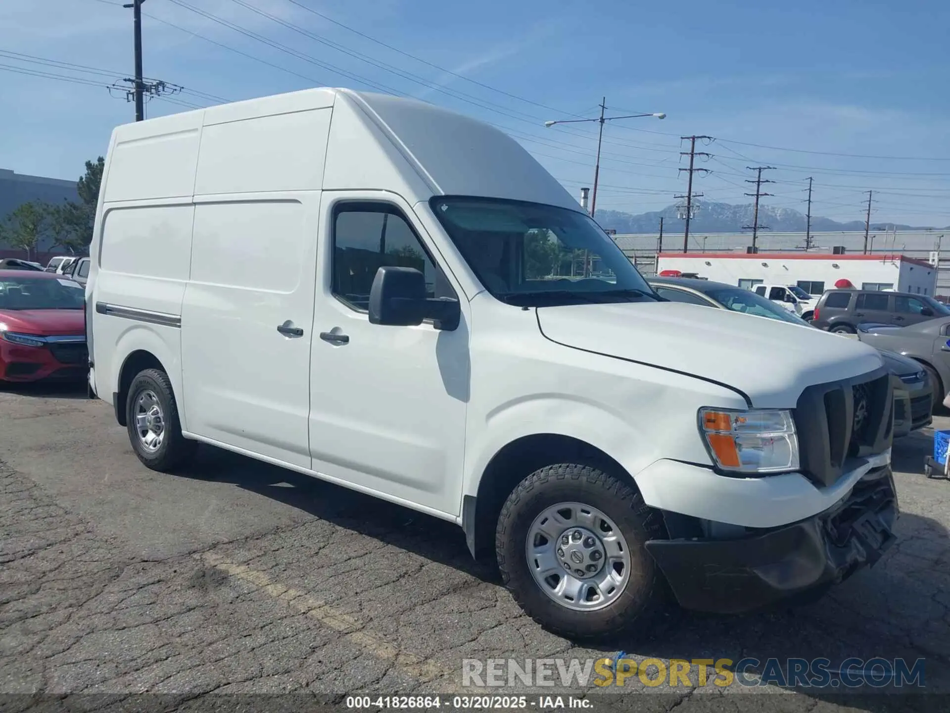 1 Photograph of a damaged car 1N6BF0LY3LN811787 NISSAN NV CARGO NV2500 HD 2020