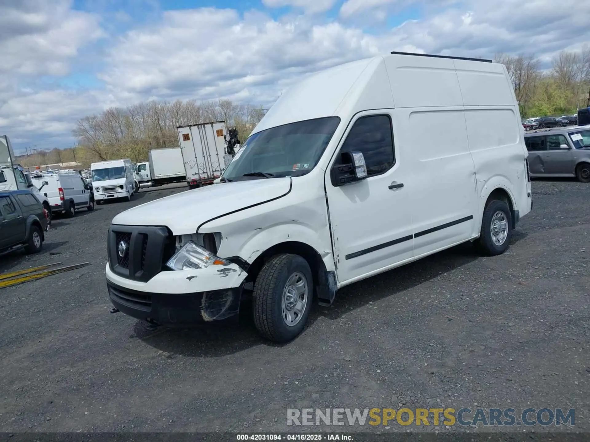 2 Photograph of a damaged car 1N6AF0LY2MN800907 NISSAN NV CARGO NV2500 HD 2021